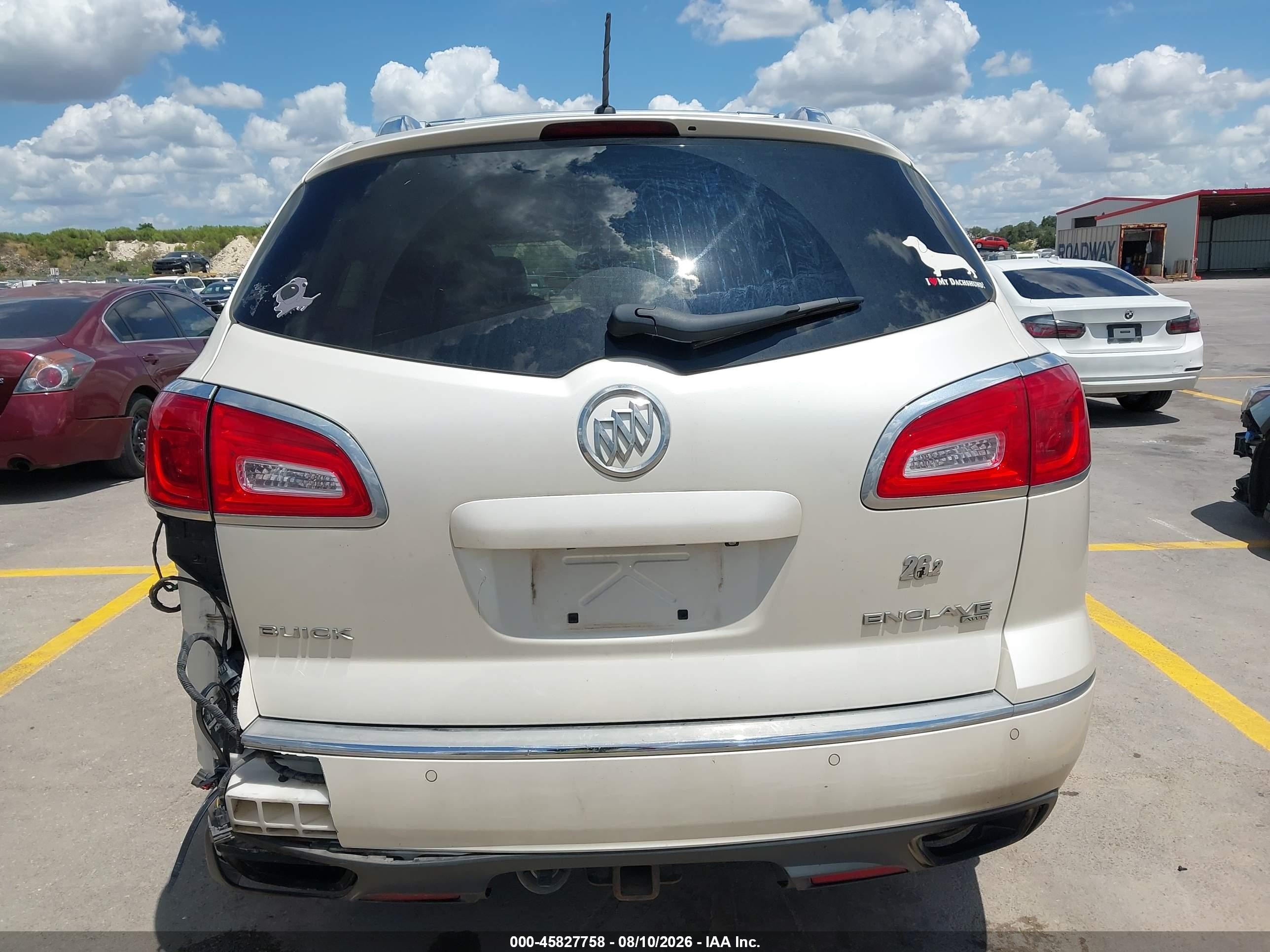 2013 Buick Enclave Premium White vin: 5GAKVDKD7DJ150352