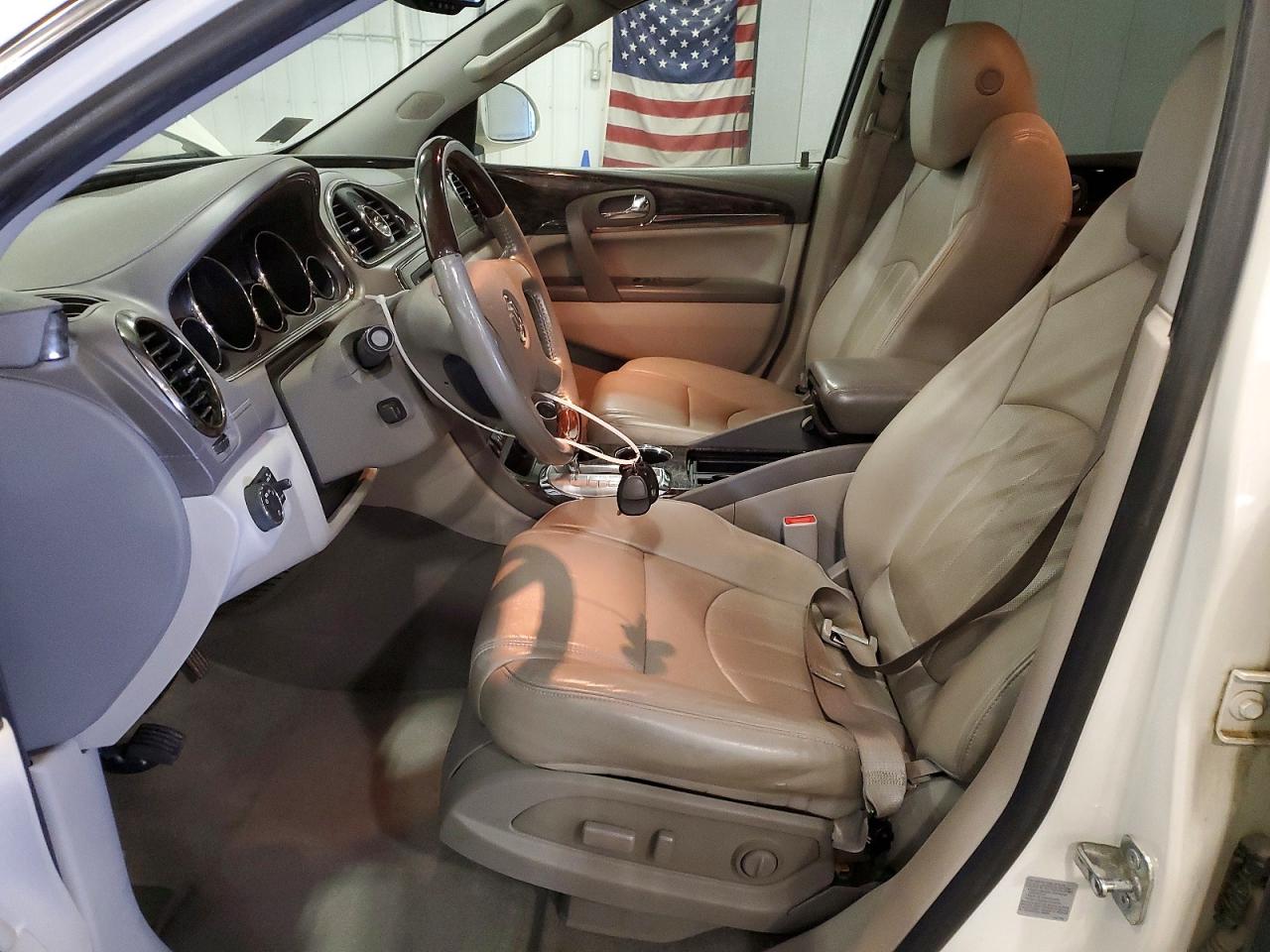 2013 Buick Enclave White vin: 5GAKVDKD7DJ213269