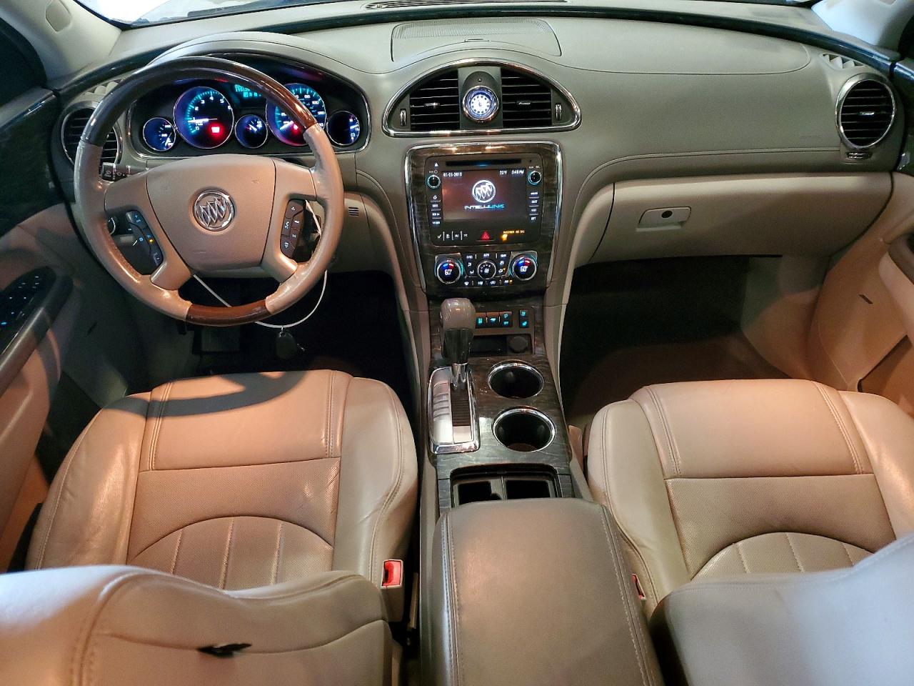 2013 Buick Enclave White vin: 5GAKVDKD7DJ213269