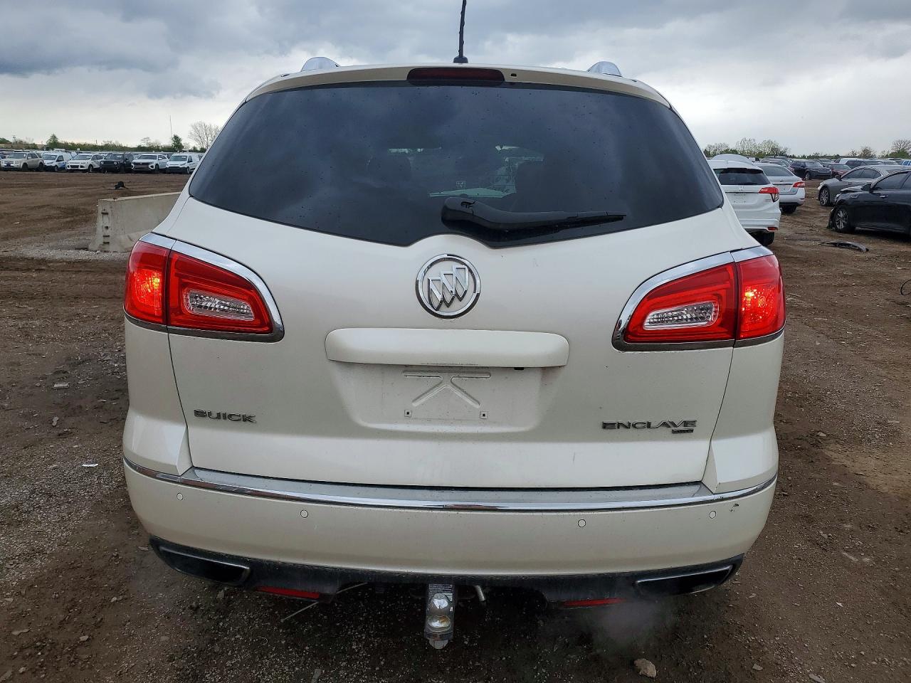 2013 Buick Enclave White vin: 5GAKVDKD8DJ164714