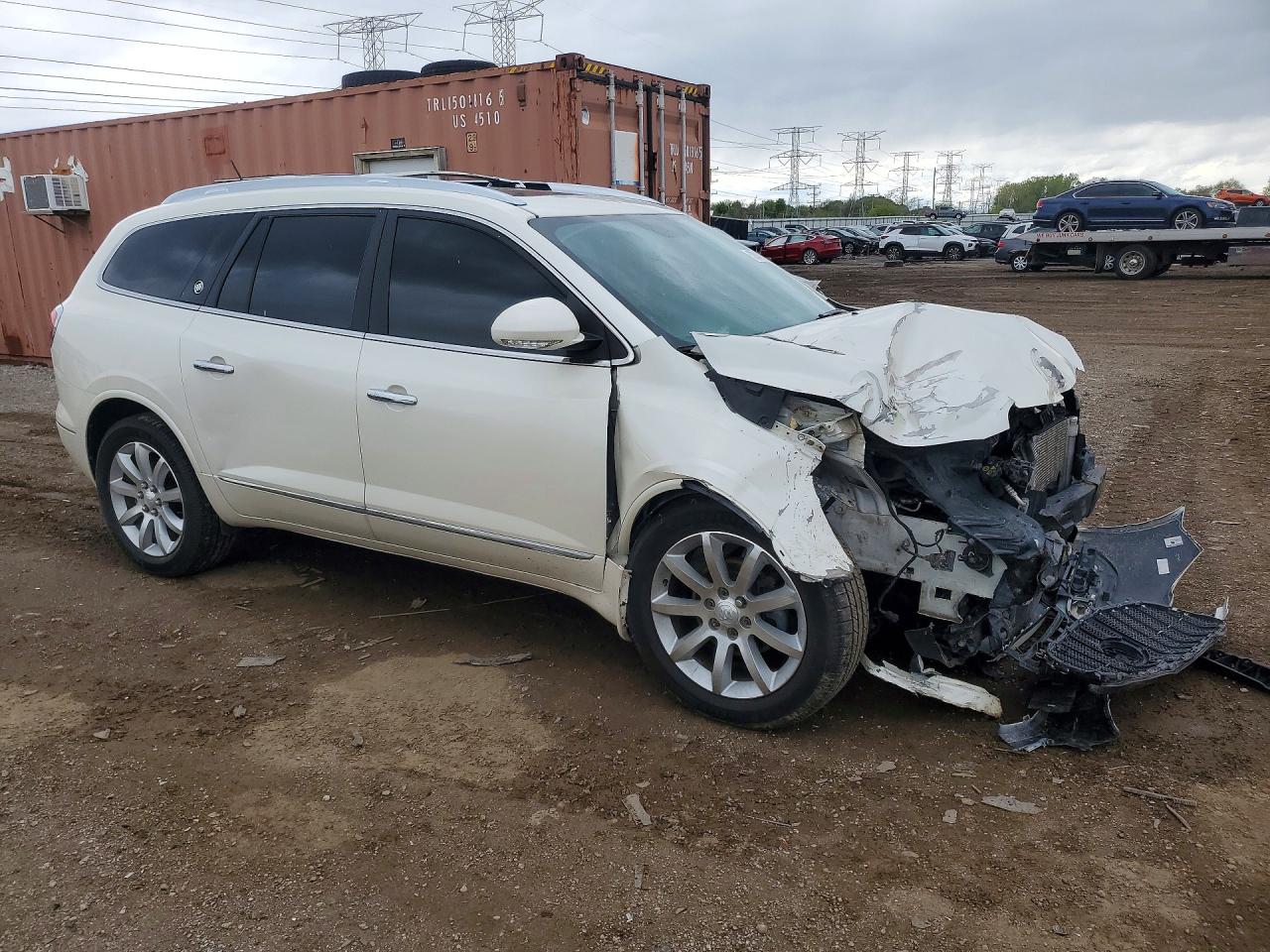 2013 Buick Enclave White vin: 5GAKVDKD8DJ164714