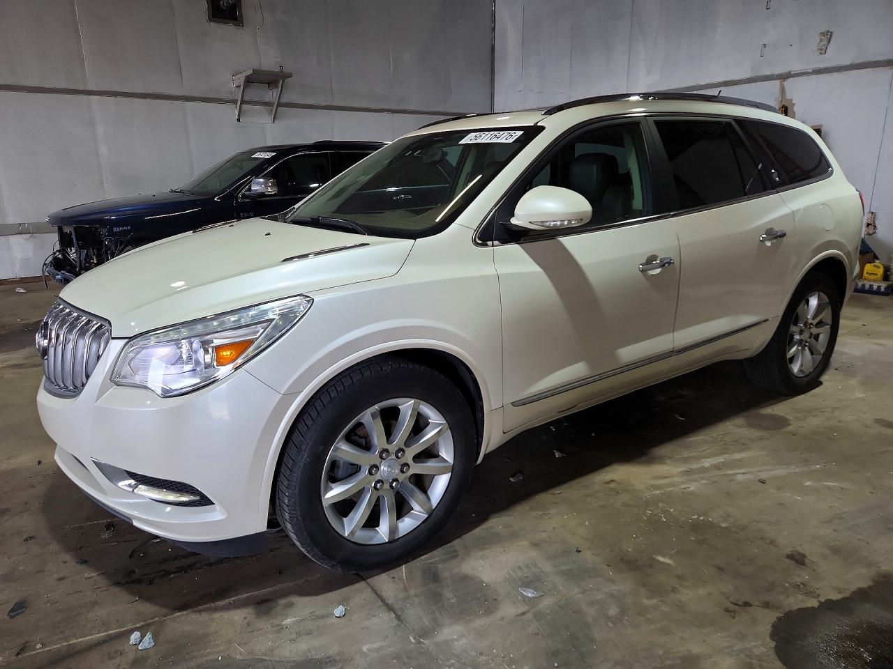 2013 Buick Enclave White vin: 5GAKVDKDXDJ210768
