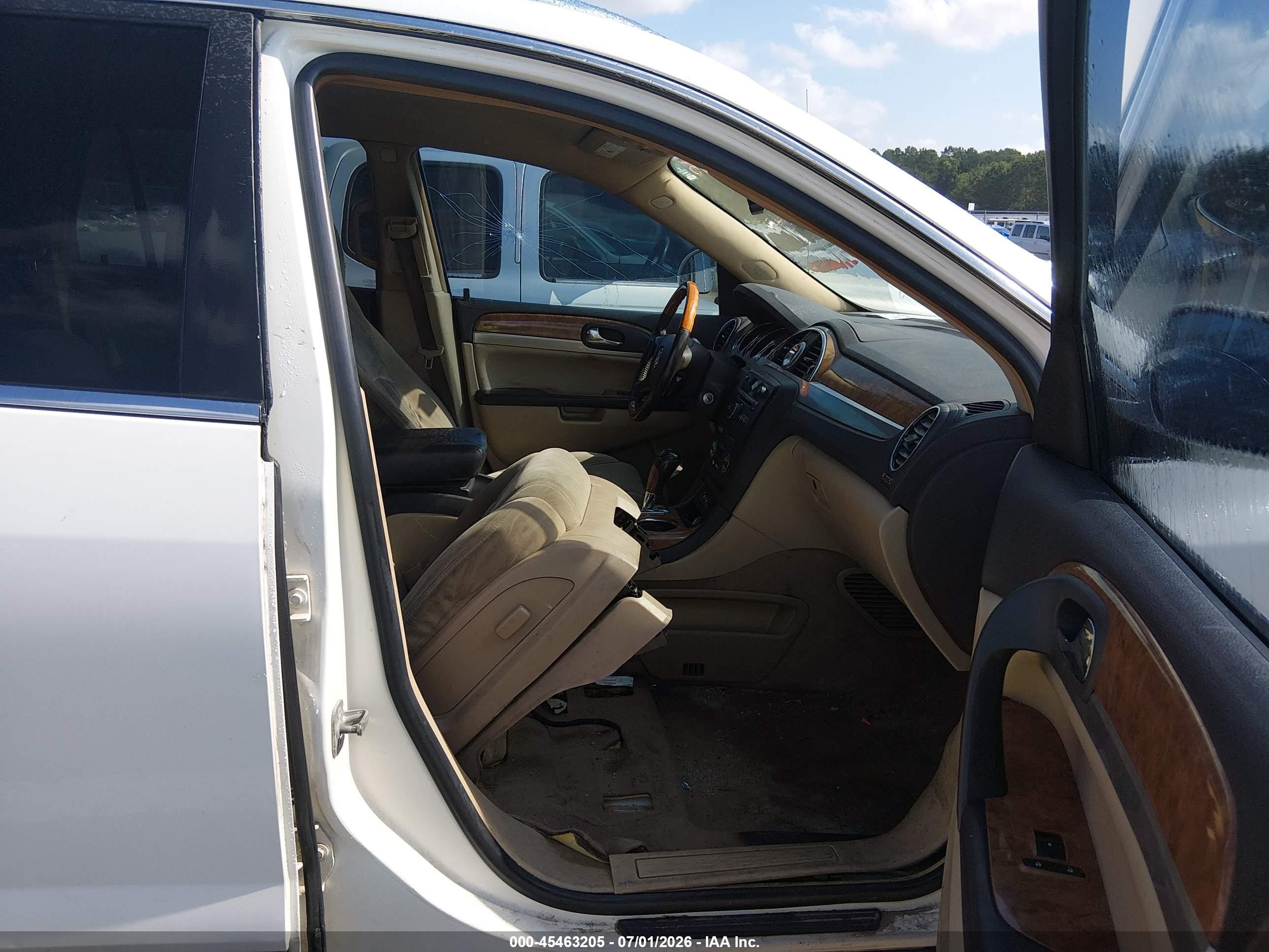 2010 Buick Enclave Cx White vin: 5GALRAED2AJ162052