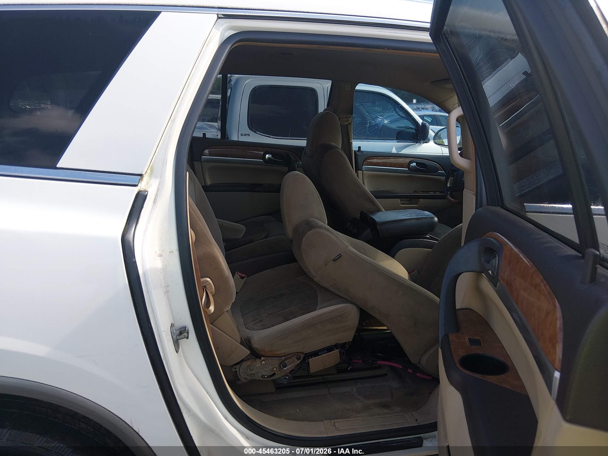 2010 Buick Enclave Cx White vin: 5GALRAED2AJ162052