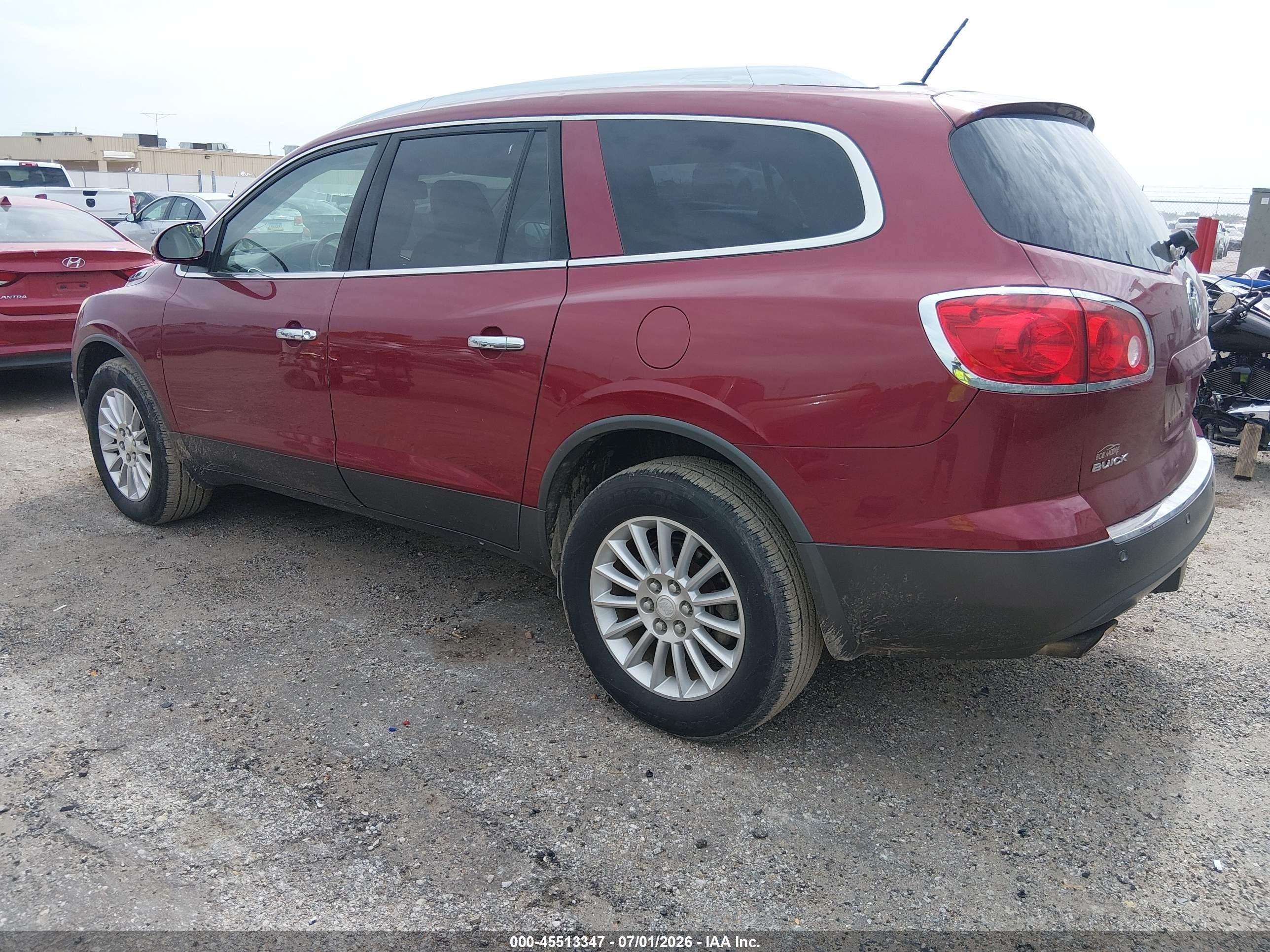 2010 Buick Enclave 1xl Red vin: 5GALRBED0AJ106147