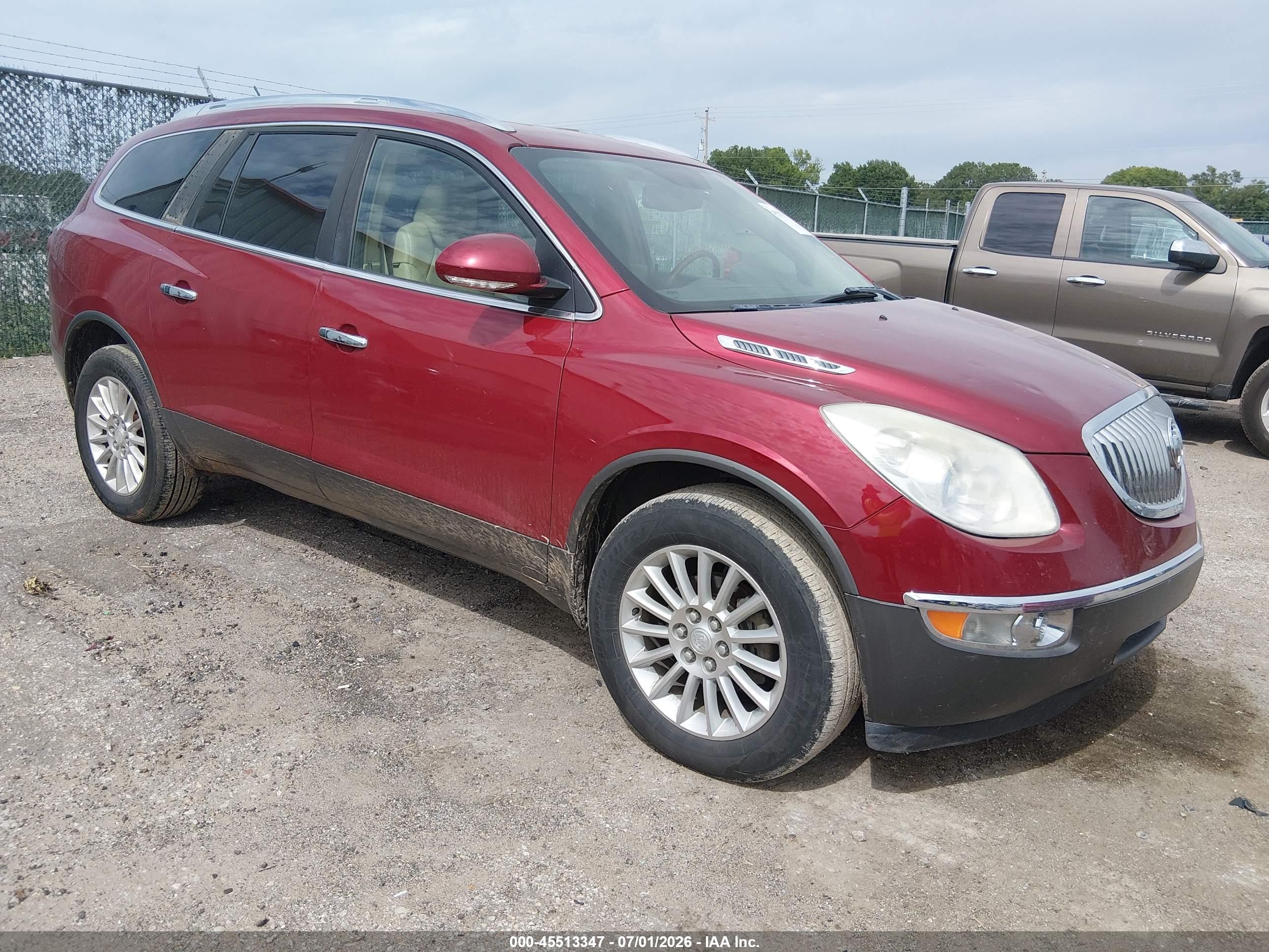 2010 Buick Enclave 1xl Red vin: 5GALRBED0AJ106147