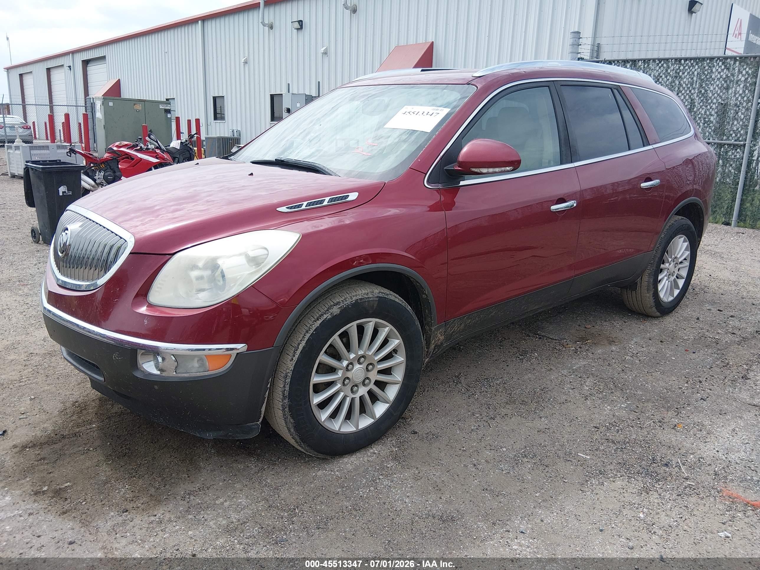 2010 Buick Enclave 1xl Red vin: 5GALRBED0AJ106147