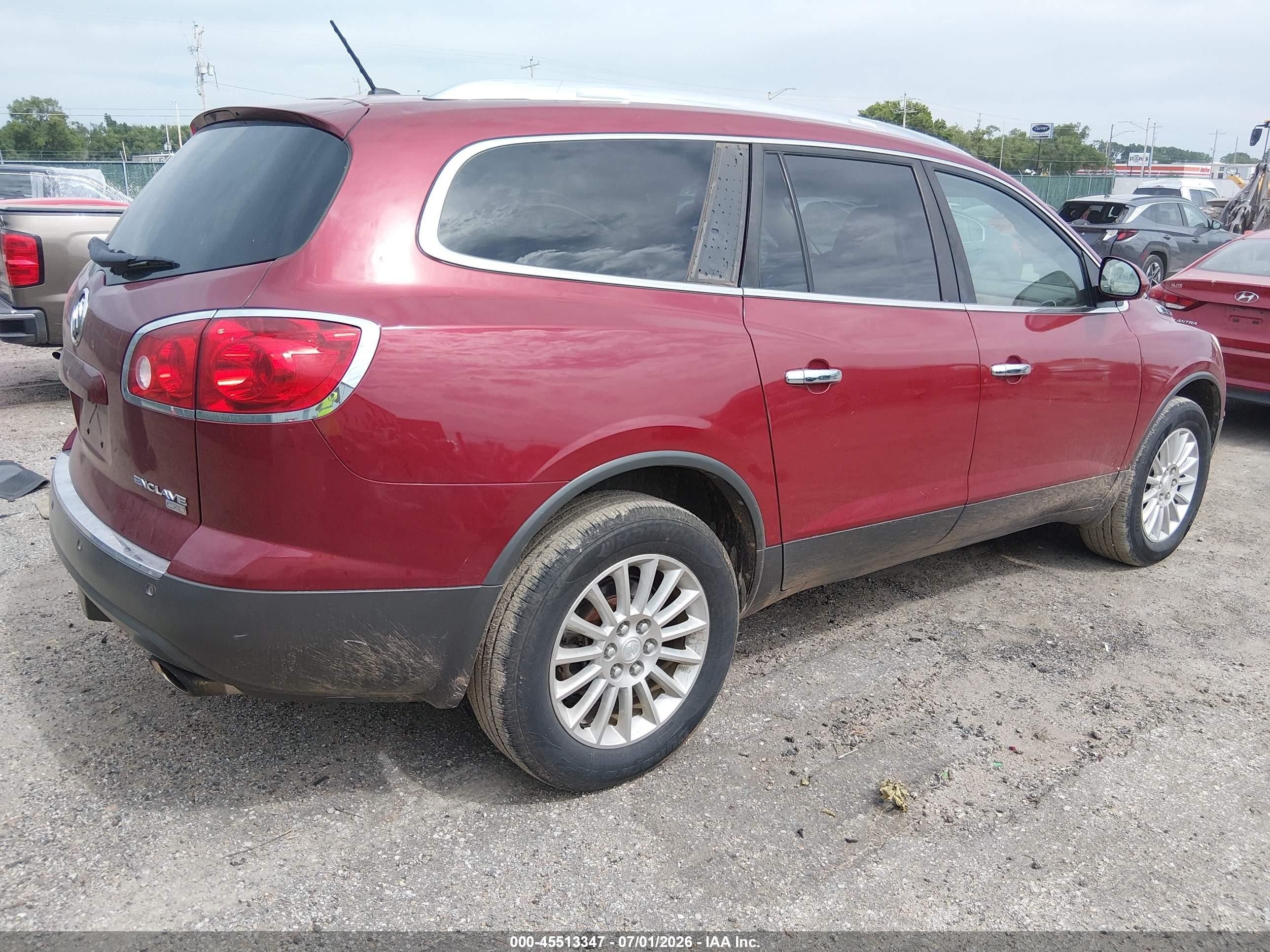 2010 Buick Enclave 1xl Red vin: 5GALRBED0AJ106147