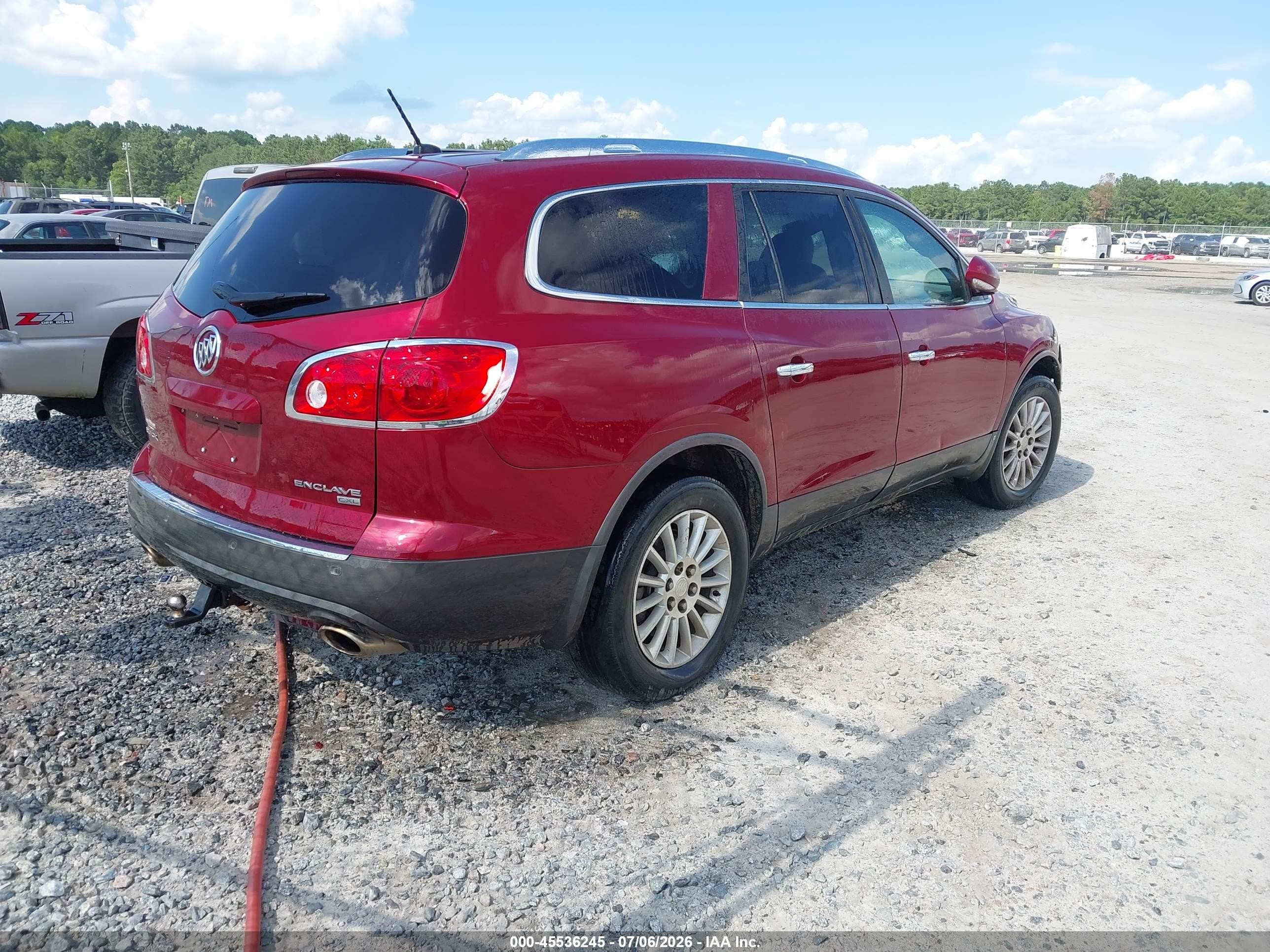 2010 Buick Enclave 1xl Red vin: 5GALRBED0AJ136734