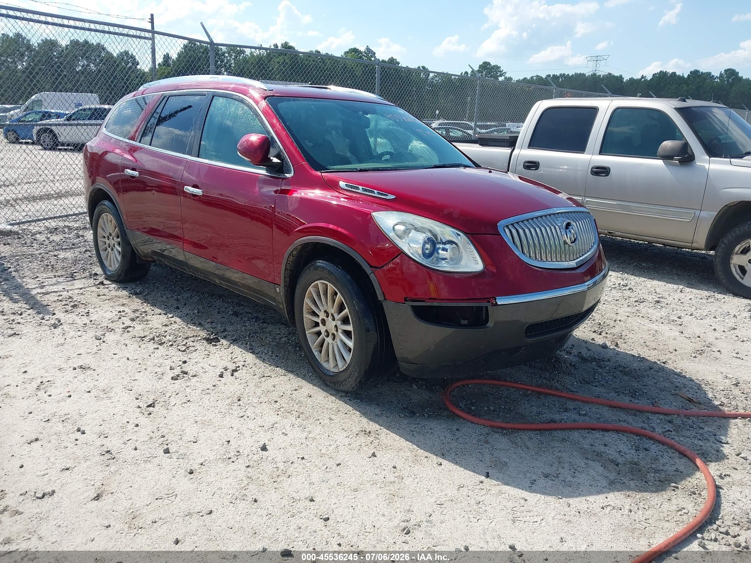 2010 Buick Enclave 1xl Red vin: 5GALRBED0AJ136734