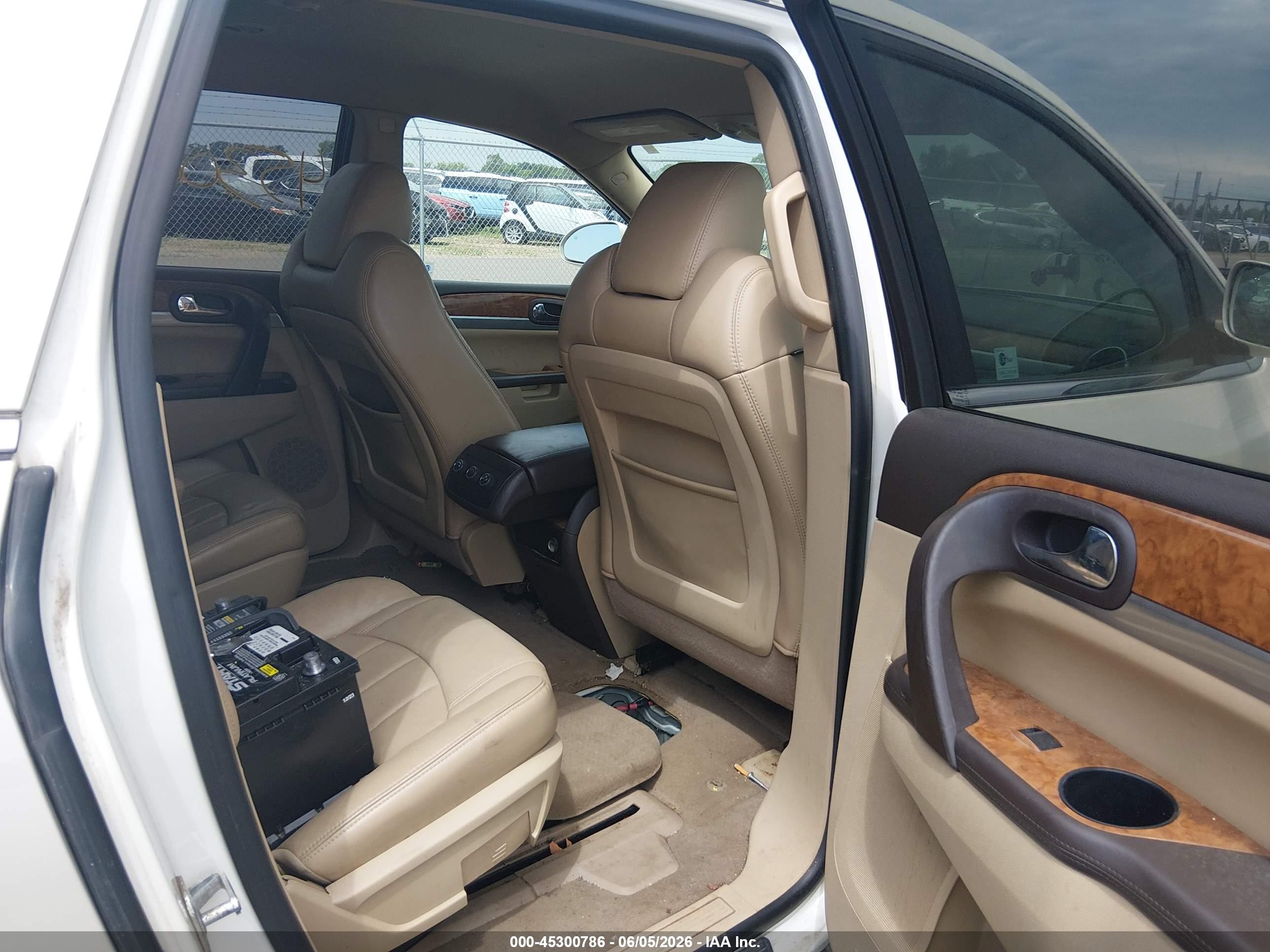 2010 Buick Enclave 1xl White vin: 5GALRBED0AJ216227