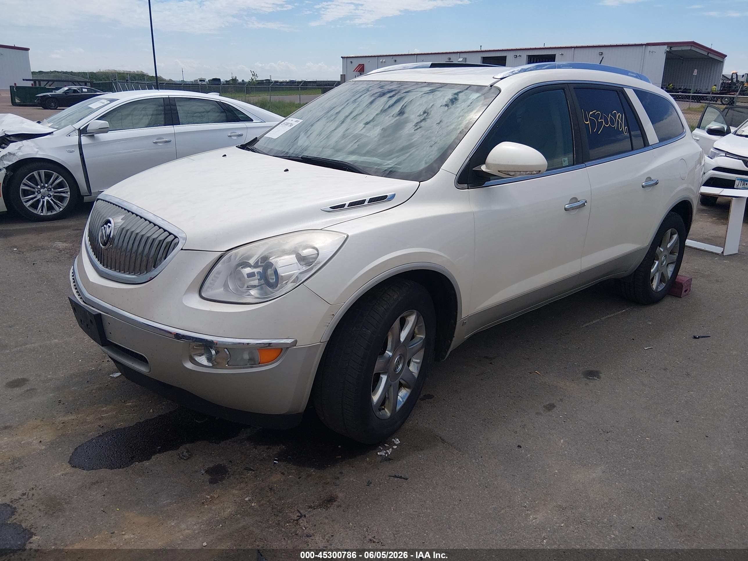 2010 Buick Enclave 1xl White vin: 5GALRBED0AJ216227