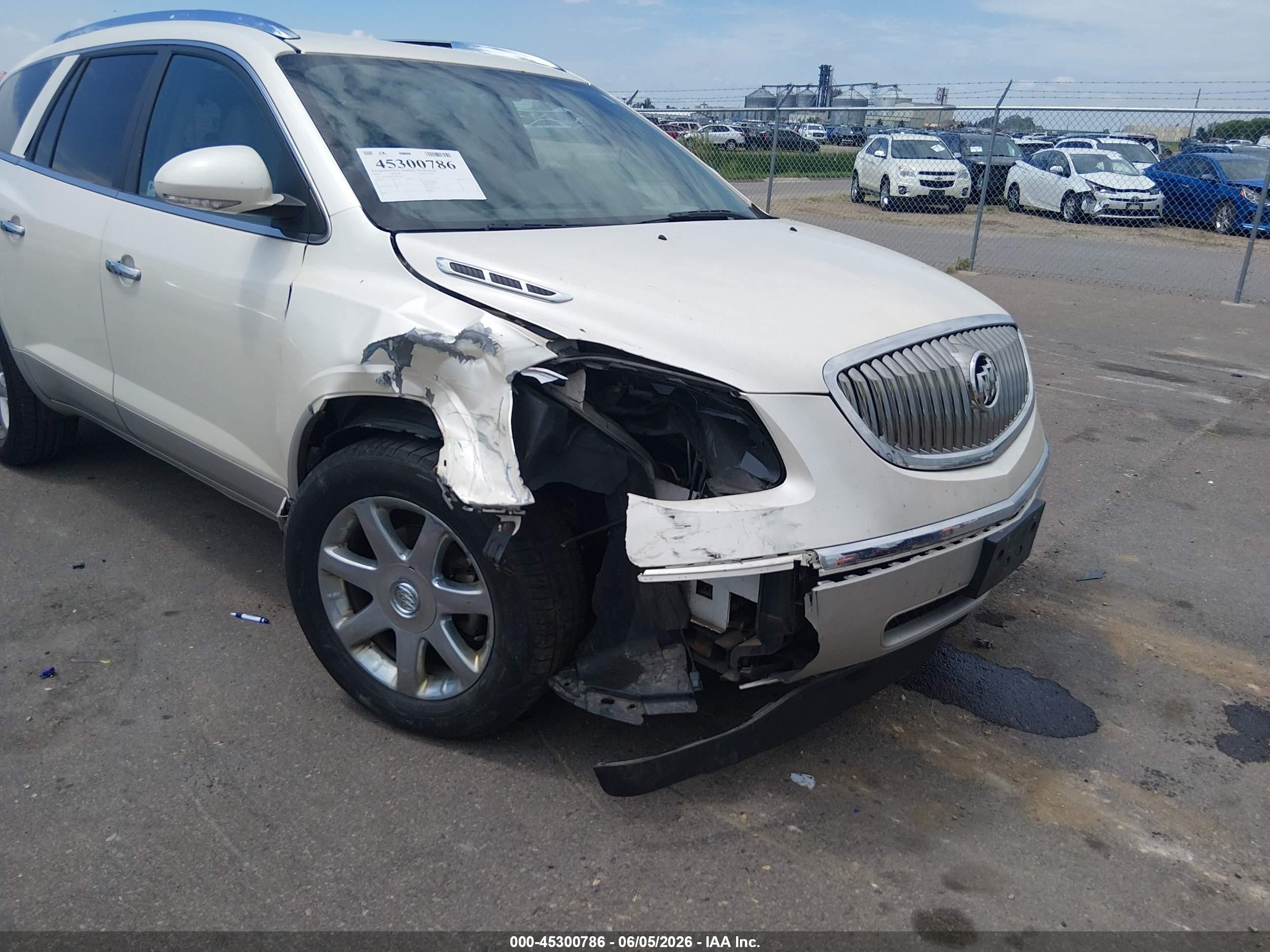 2010 Buick Enclave 1xl White vin: 5GALRBED0AJ216227