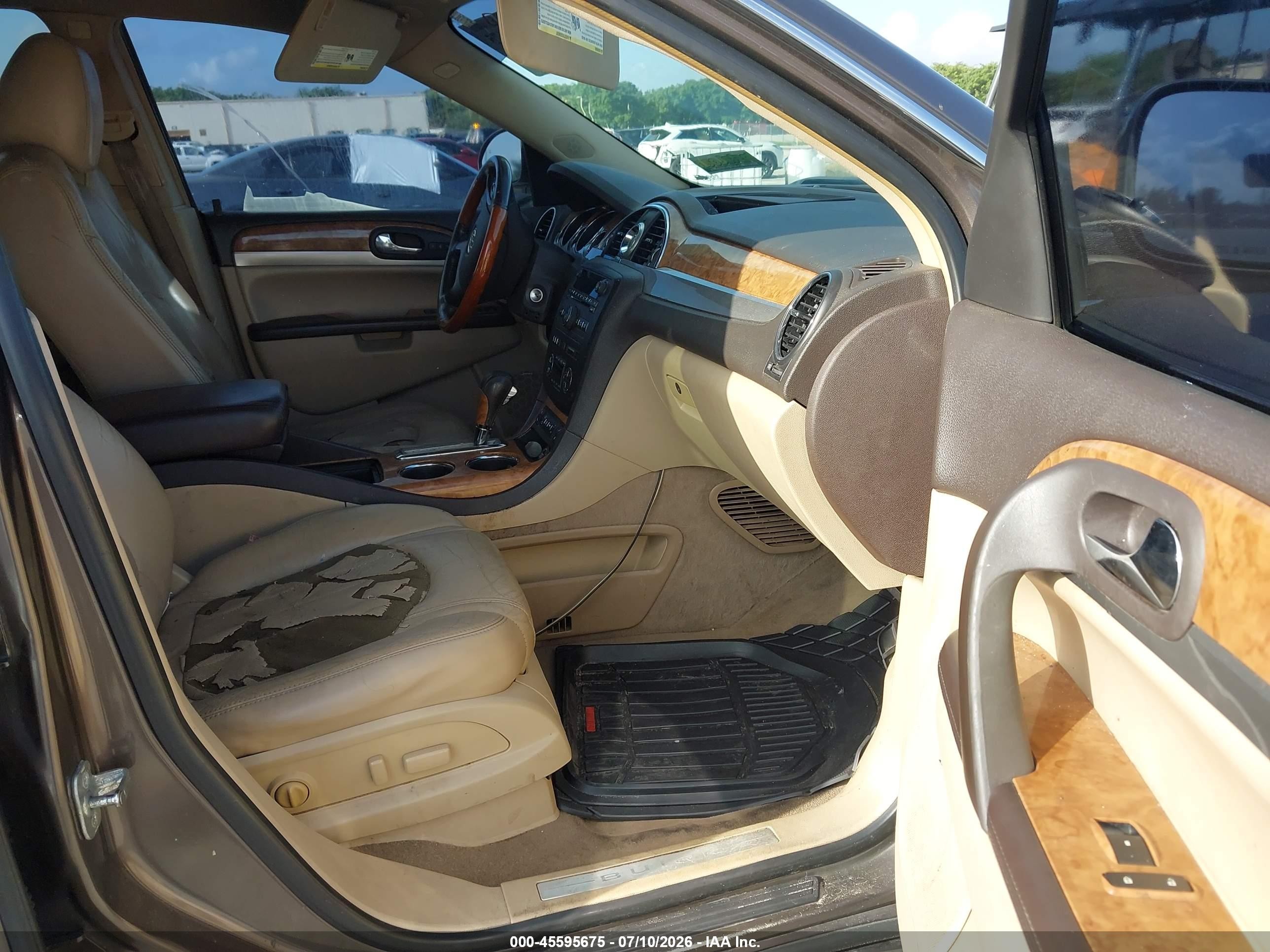 2010 Buick Enclave 1xl Brown vin: 5GALRBED2AJ150988