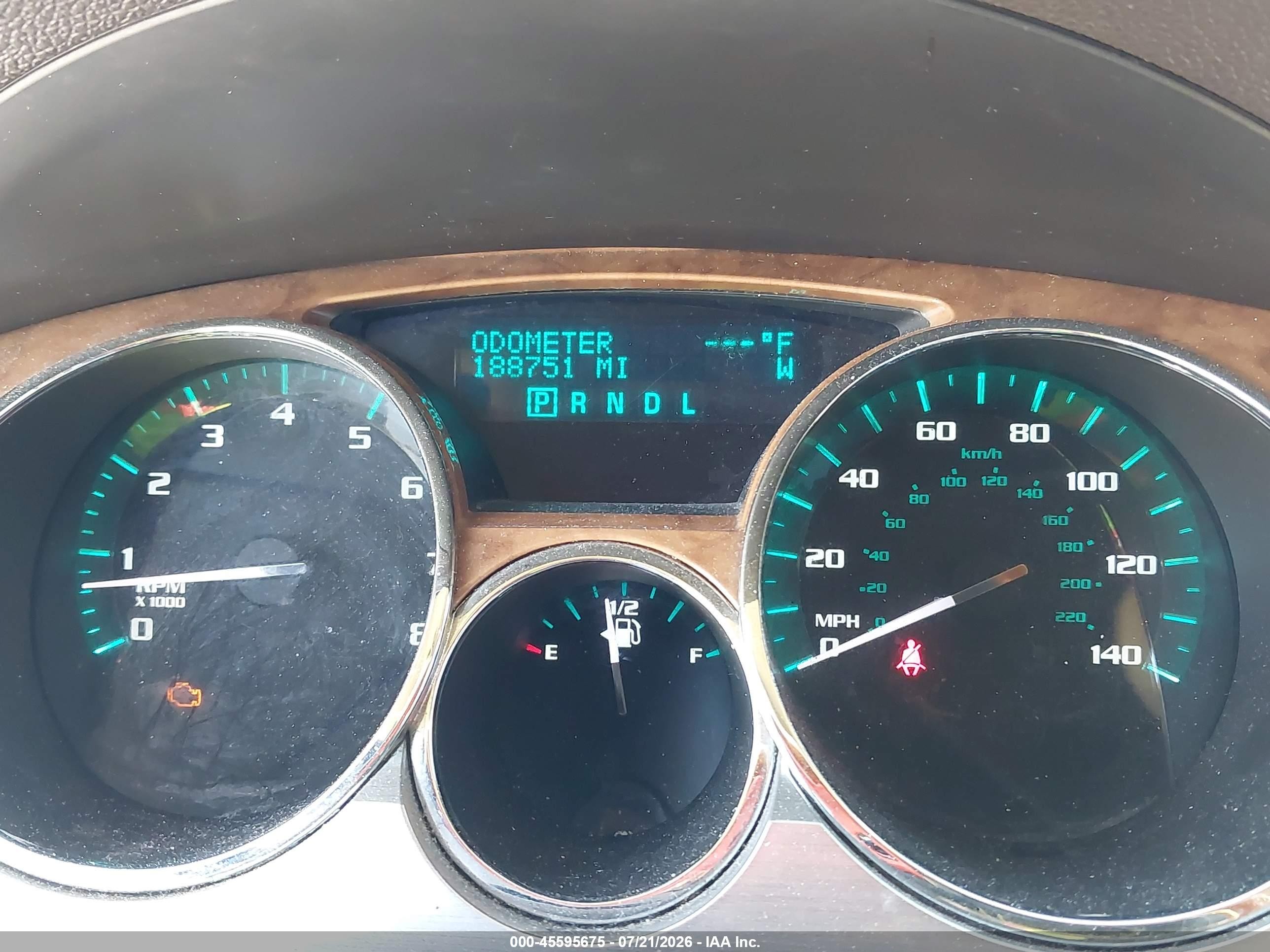 2010 Buick Enclave 1xl Brown vin: 5GALRBED2AJ150988