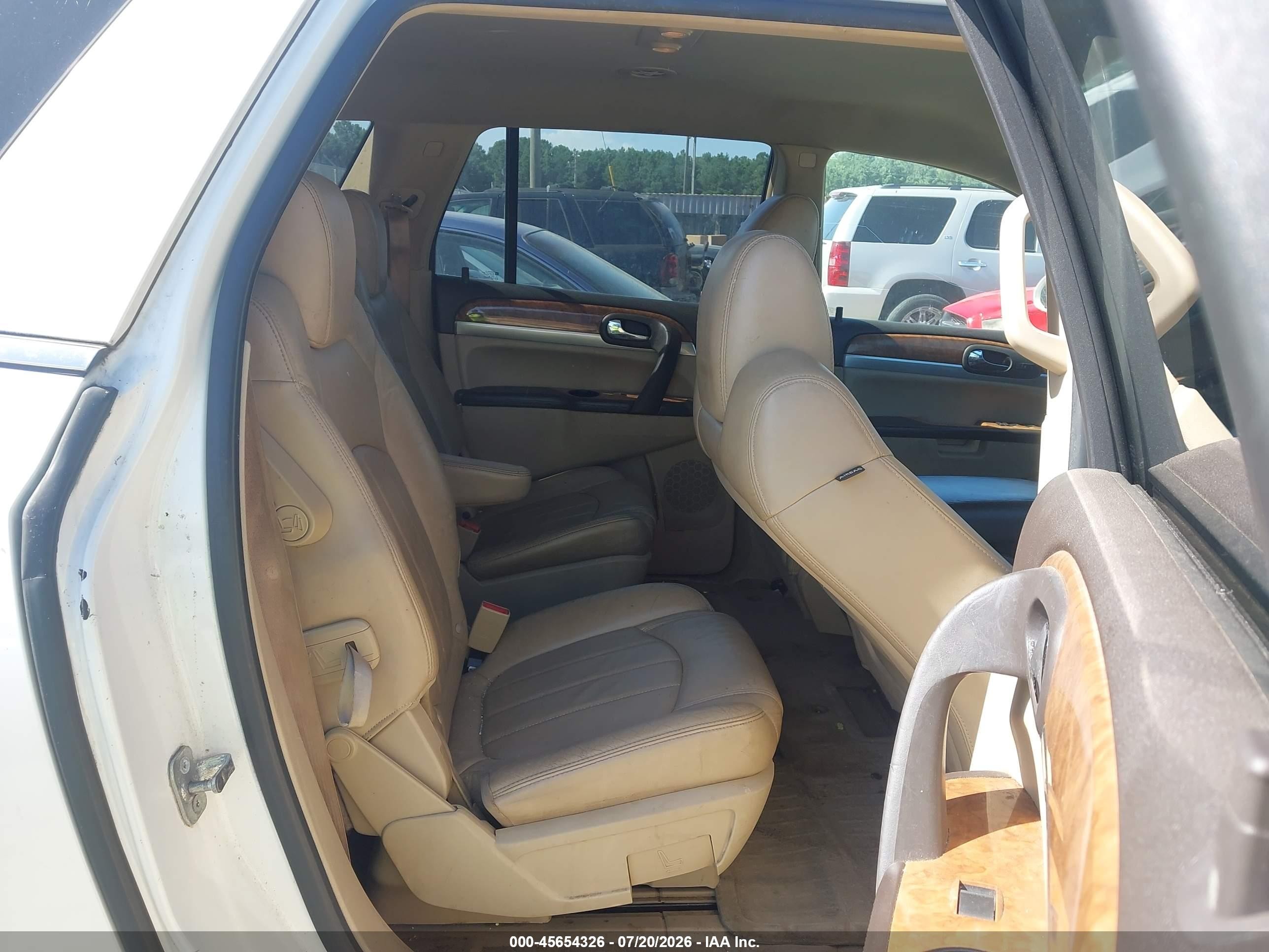 2010 Buick Enclave 1xl White vin: 5GALRBED2AJ182033
