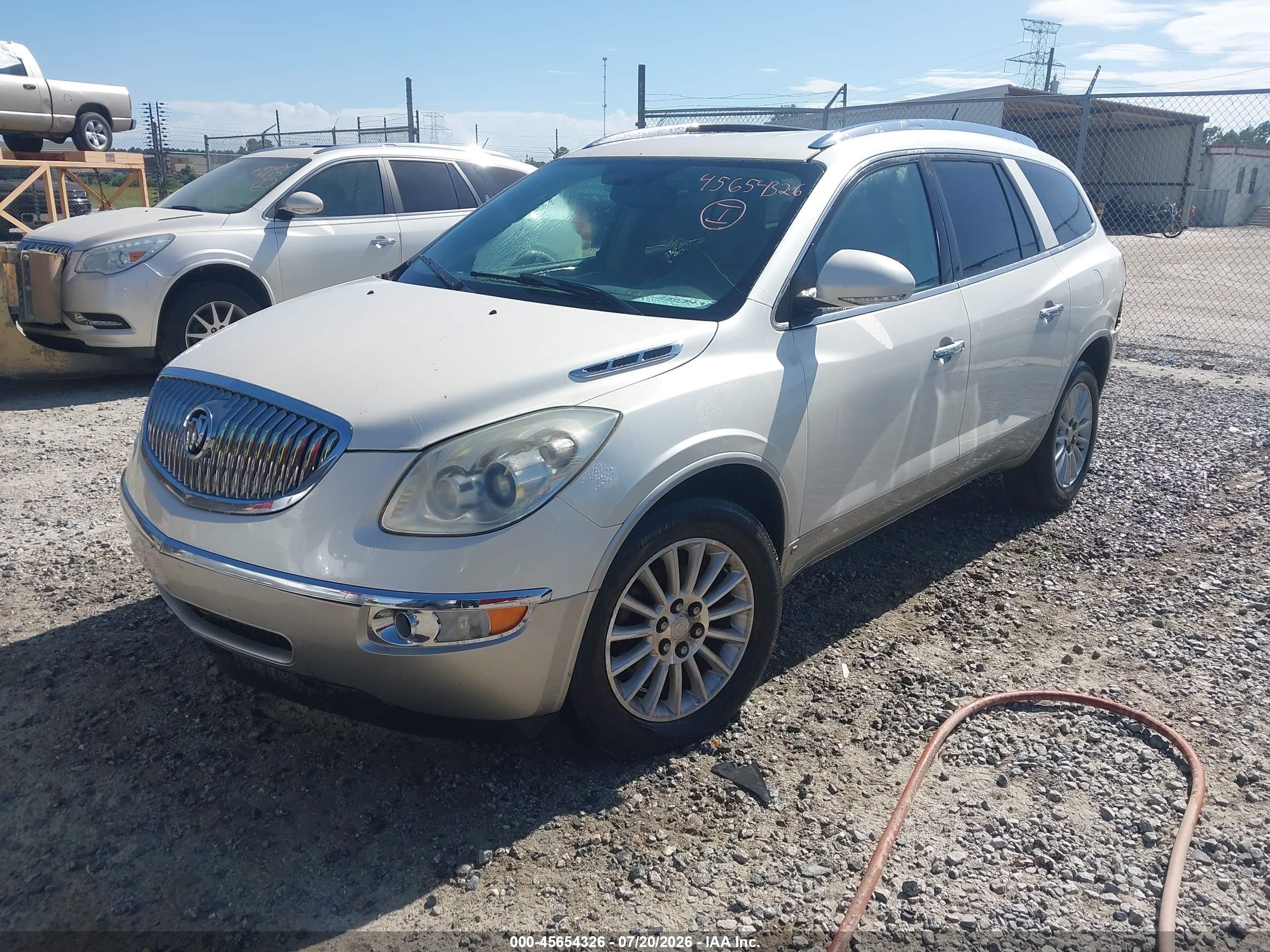 2010 Buick Enclave 1xl White vin: 5GALRBED2AJ182033