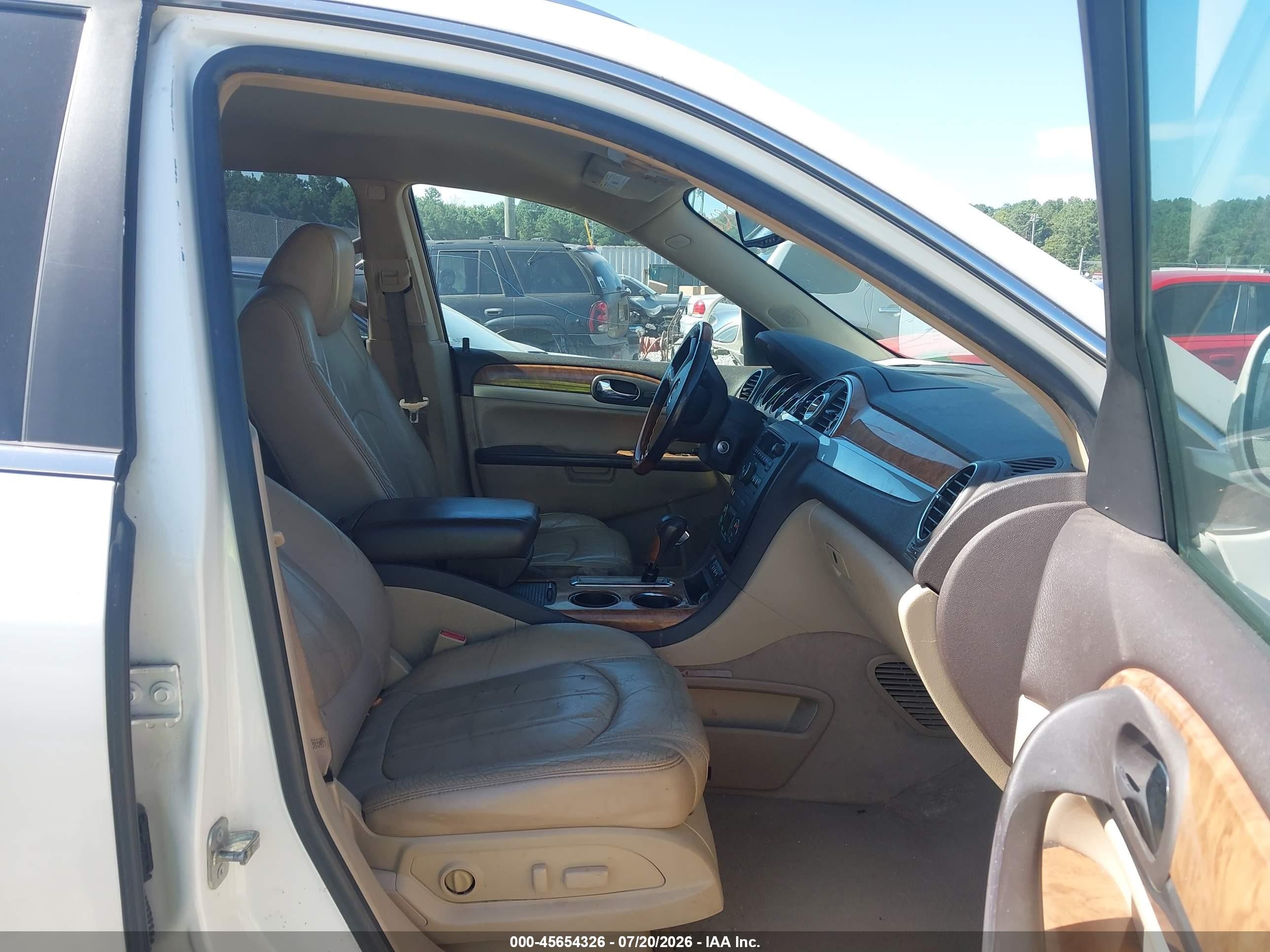 2010 Buick Enclave 1xl White vin: 5GALRBED2AJ182033
