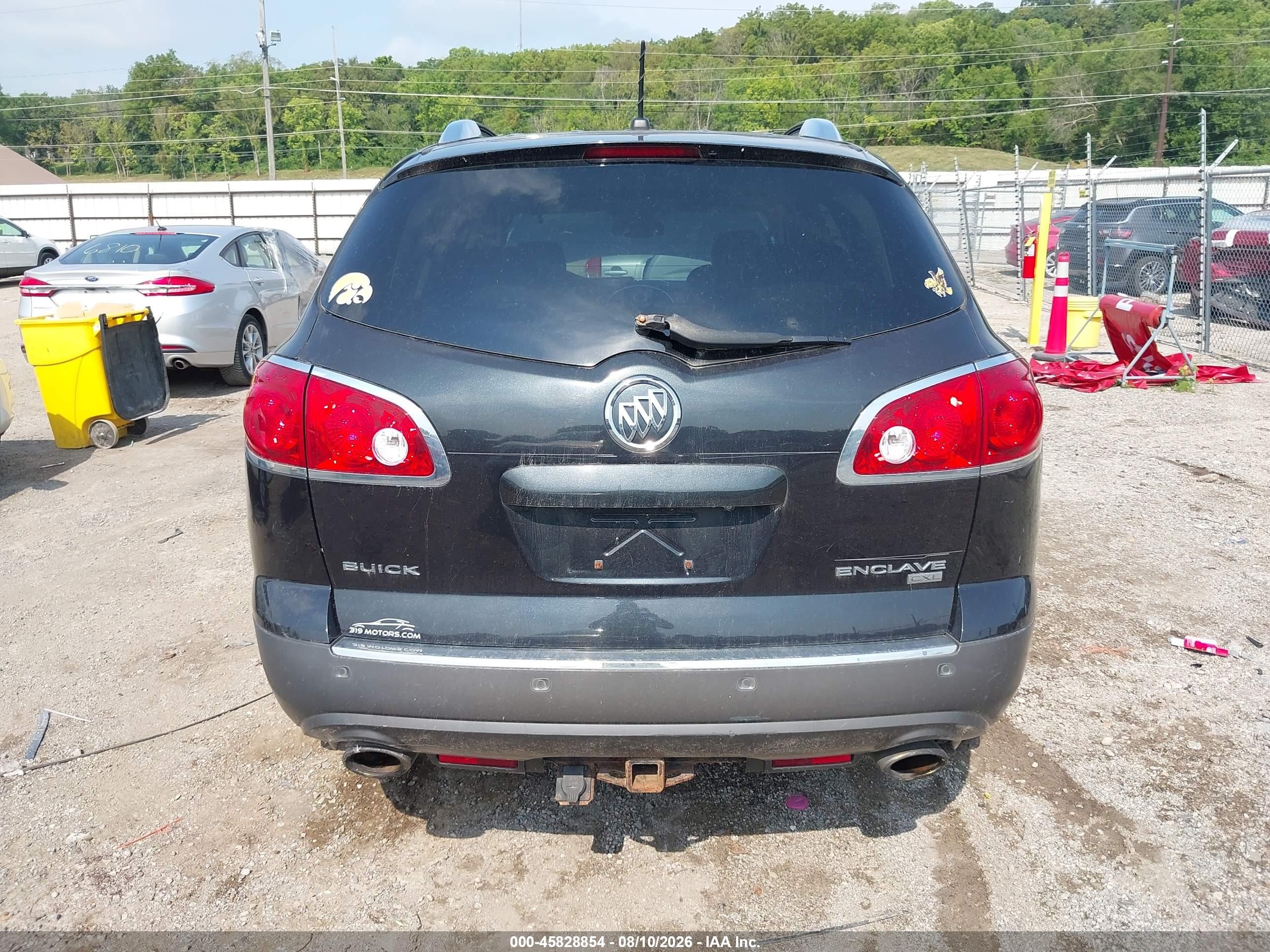 2010 Buick Enclave 1xl Black vin: 5GALRBED2AJ238603