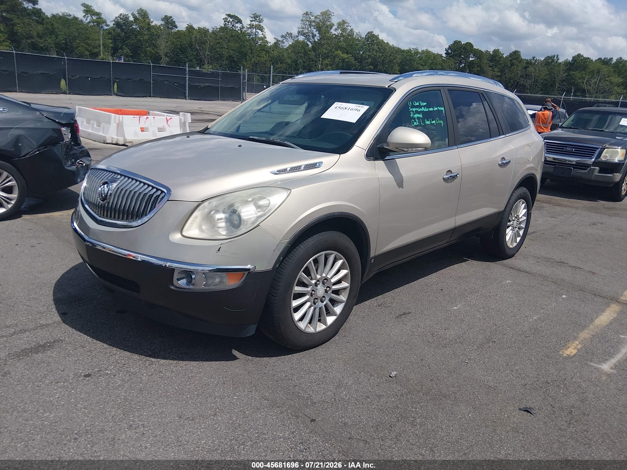 2010 Buick Enclave 1xl Beige vin: 5GALRBED3AJ215993