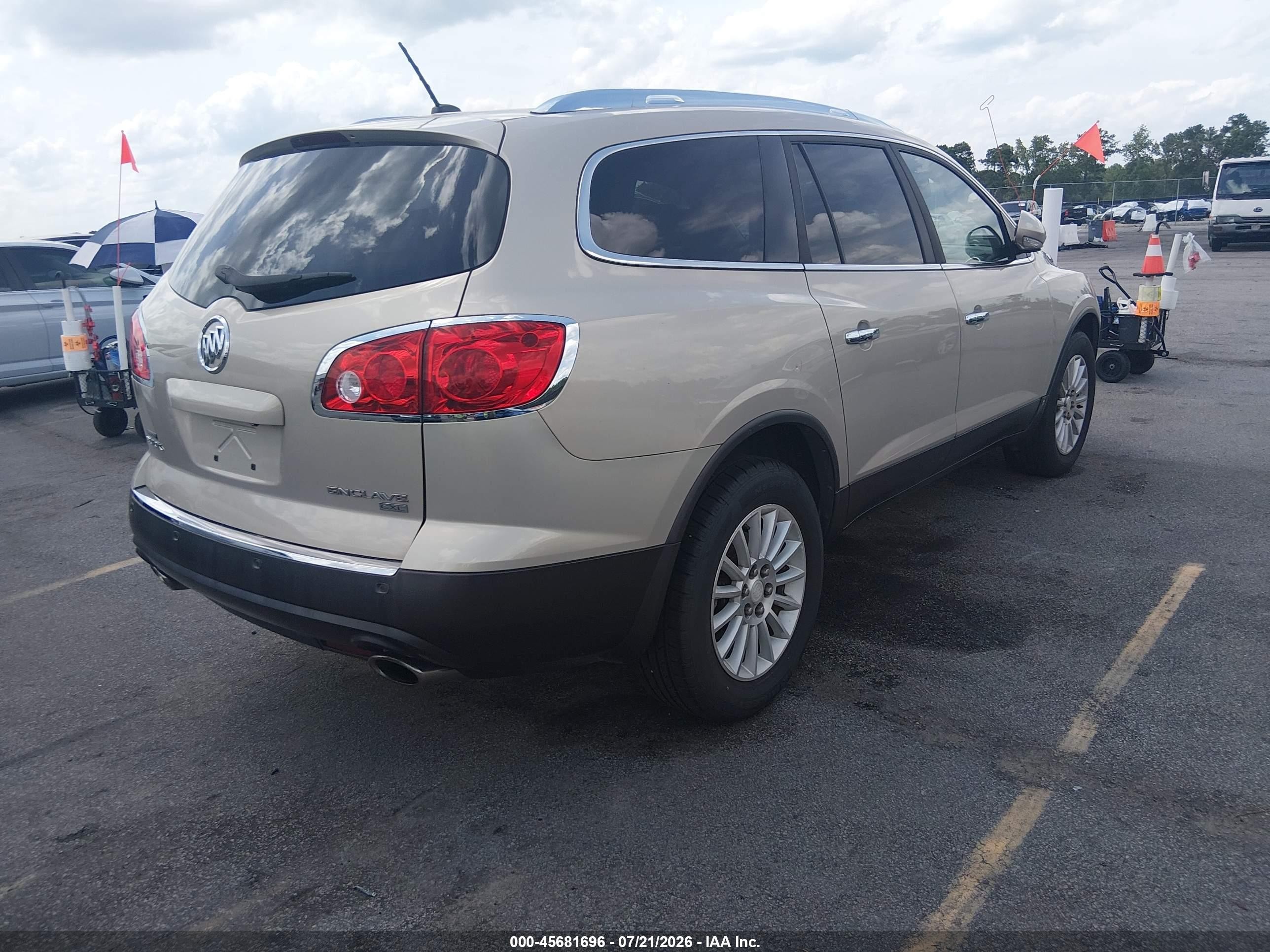 2010 Buick Enclave 1xl Beige vin: 5GALRBED3AJ215993