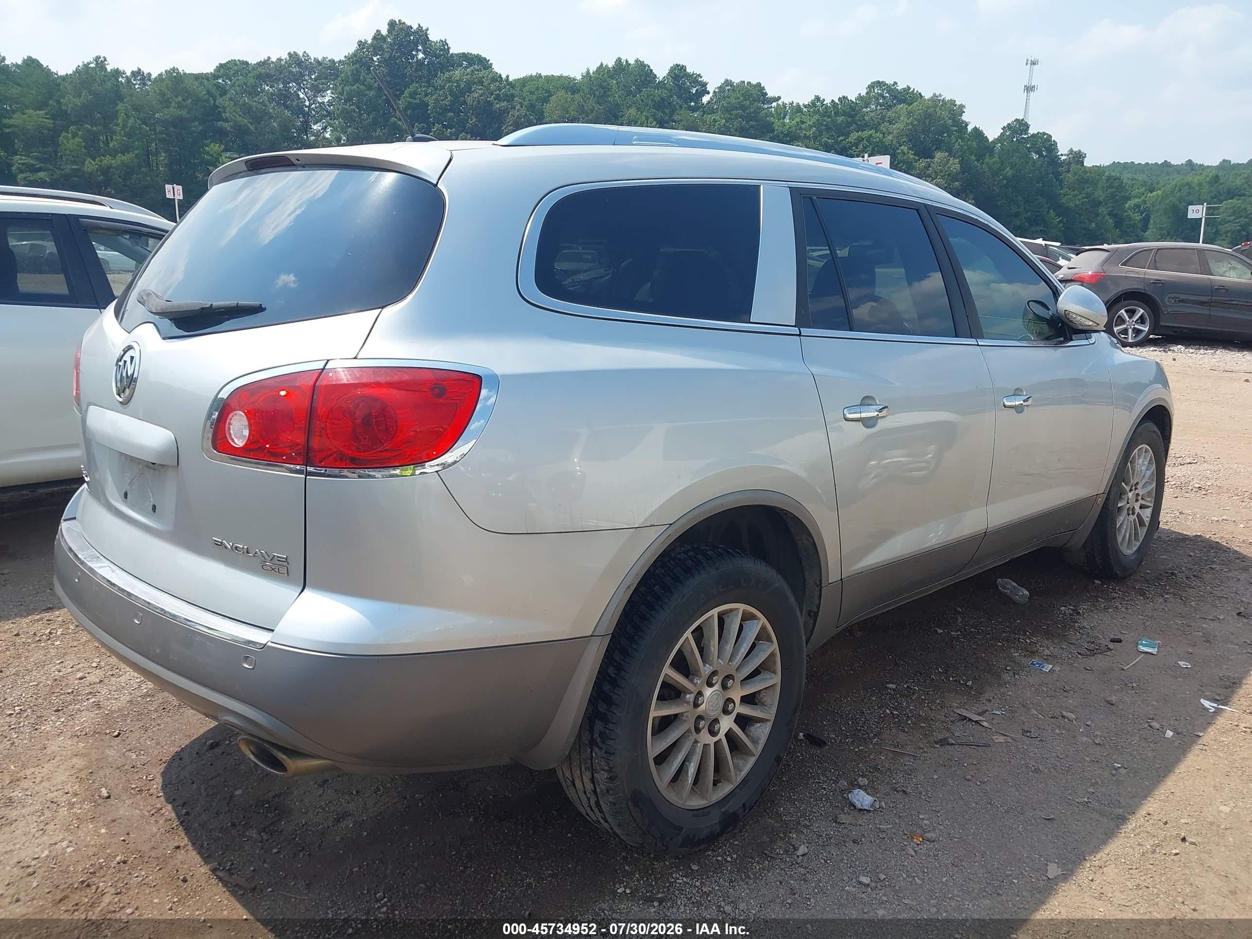 2010 Buick Enclave 1xl Silver vin: 5GALRBED4AJ191526