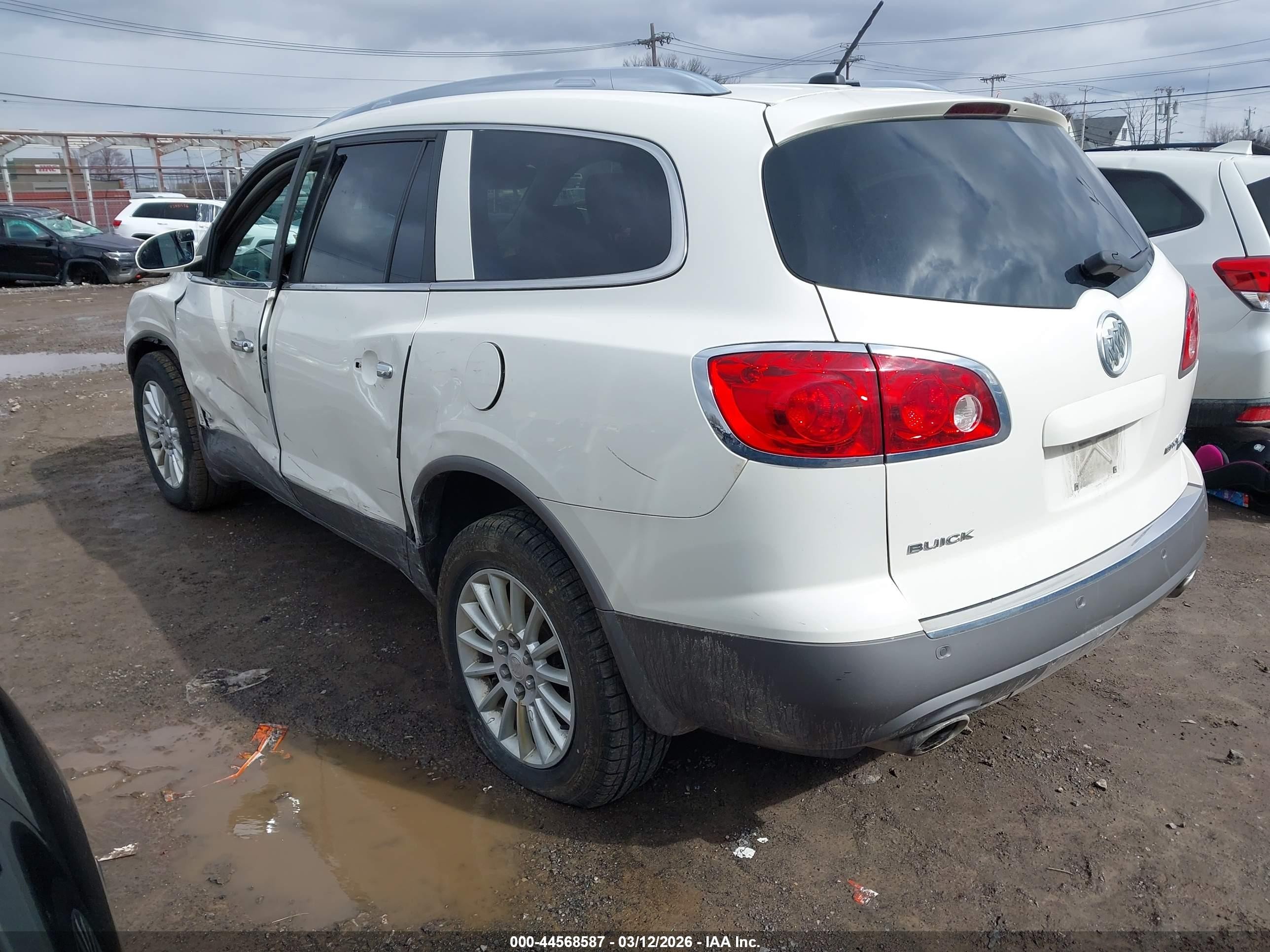 2010 Buick Enclave 1xl White vin: 5GALRBED5AJ163413