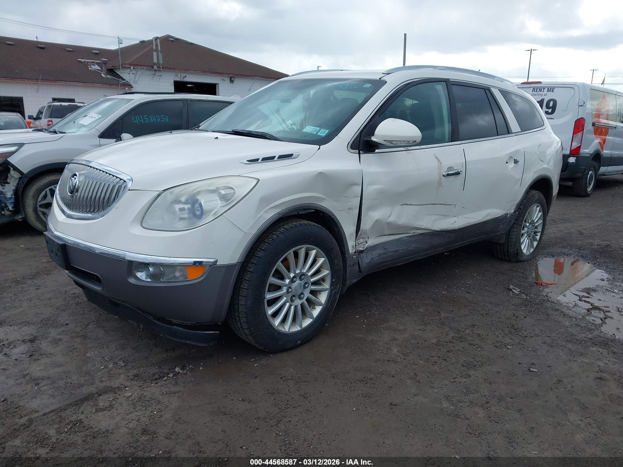 2010 Buick Enclave 1xl White vin: 5GALRBED5AJ163413
