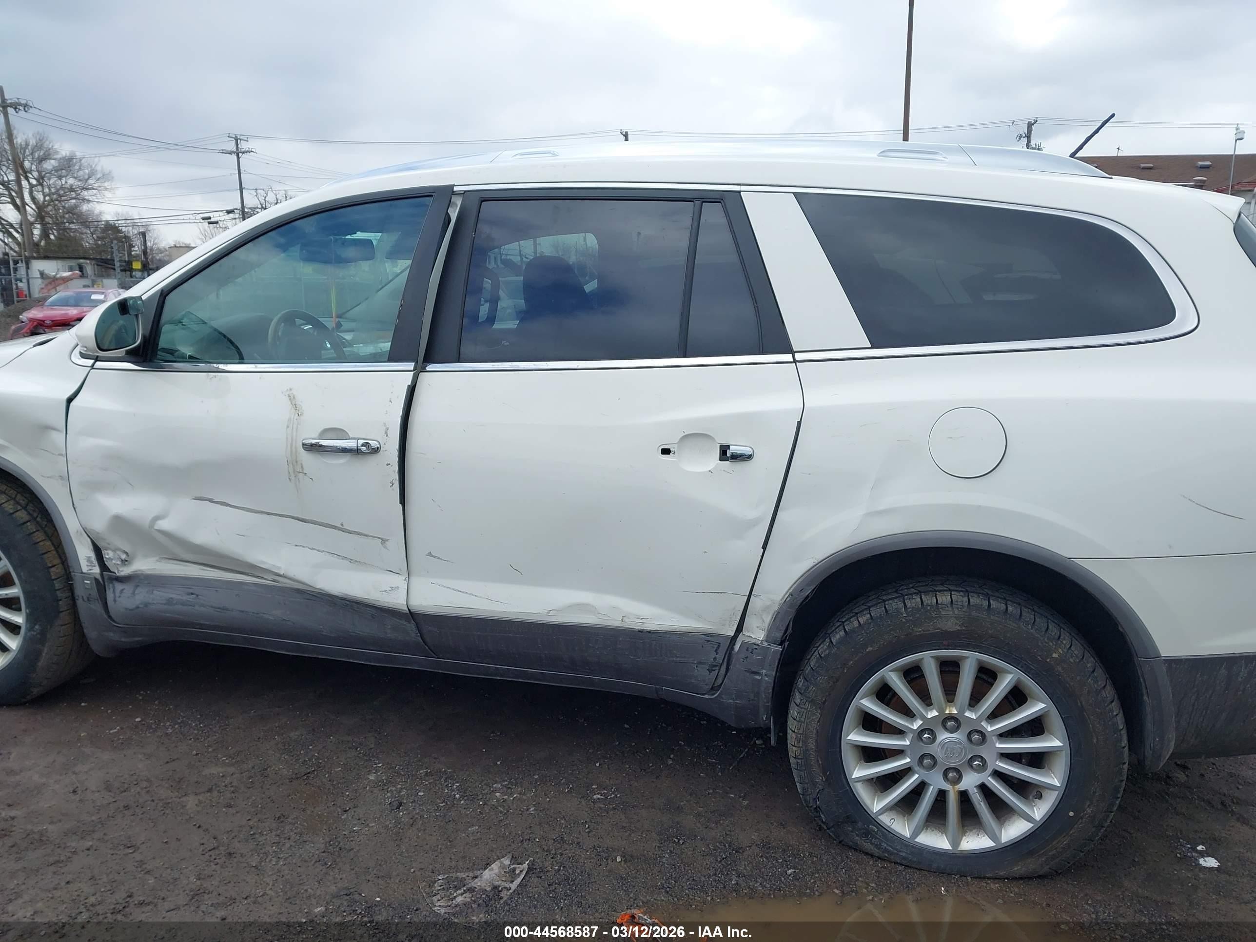2010 Buick Enclave 1xl White vin: 5GALRBED5AJ163413