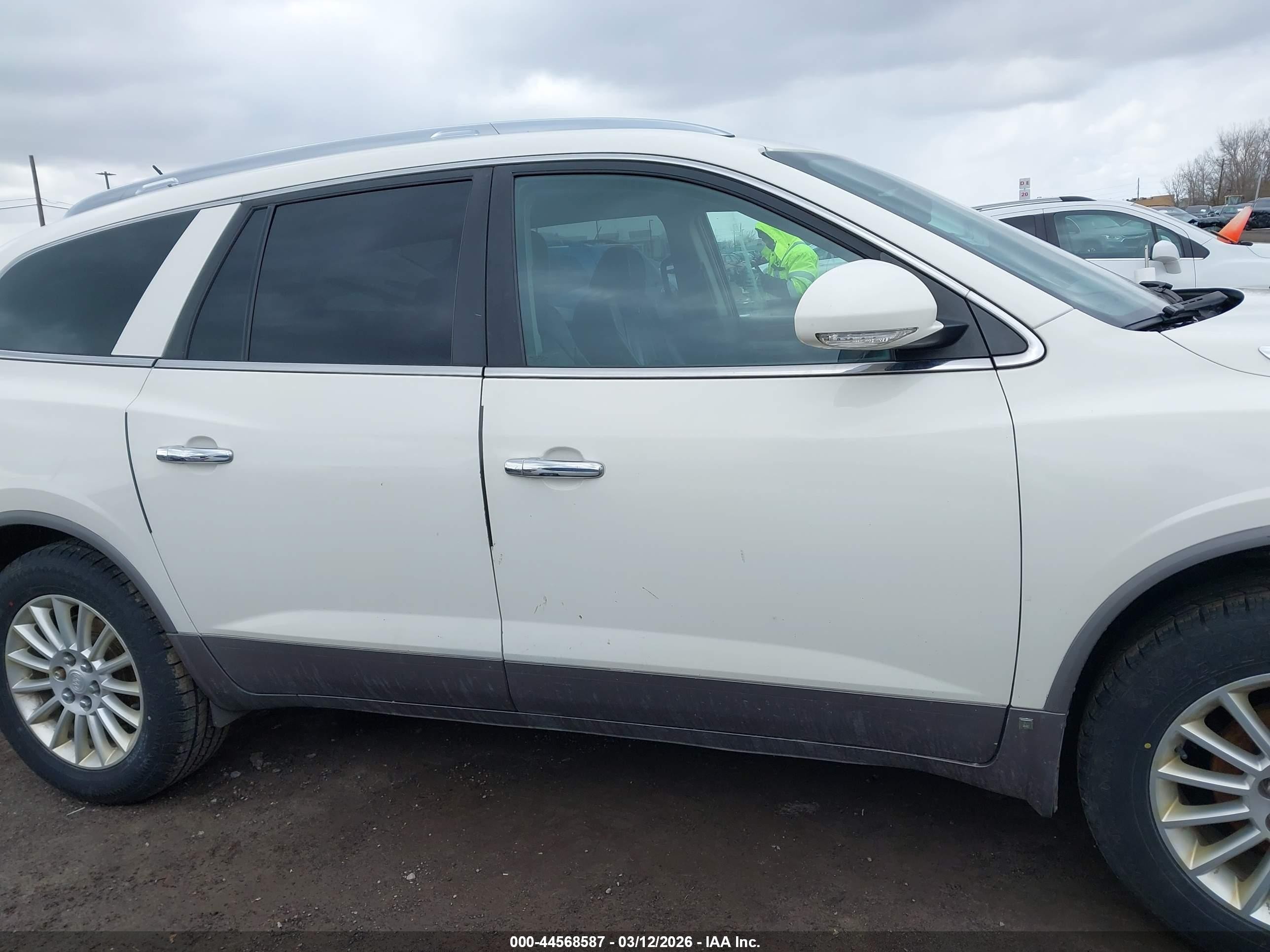 2010 Buick Enclave 1xl White vin: 5GALRBED5AJ163413