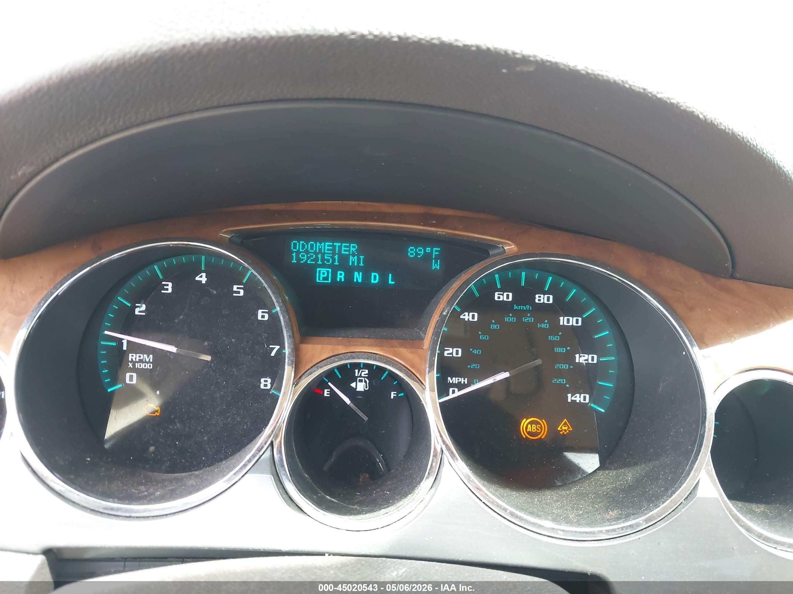 2010 Buick Enclave 1xl Brown vin: 5GALRBED5AJ265956