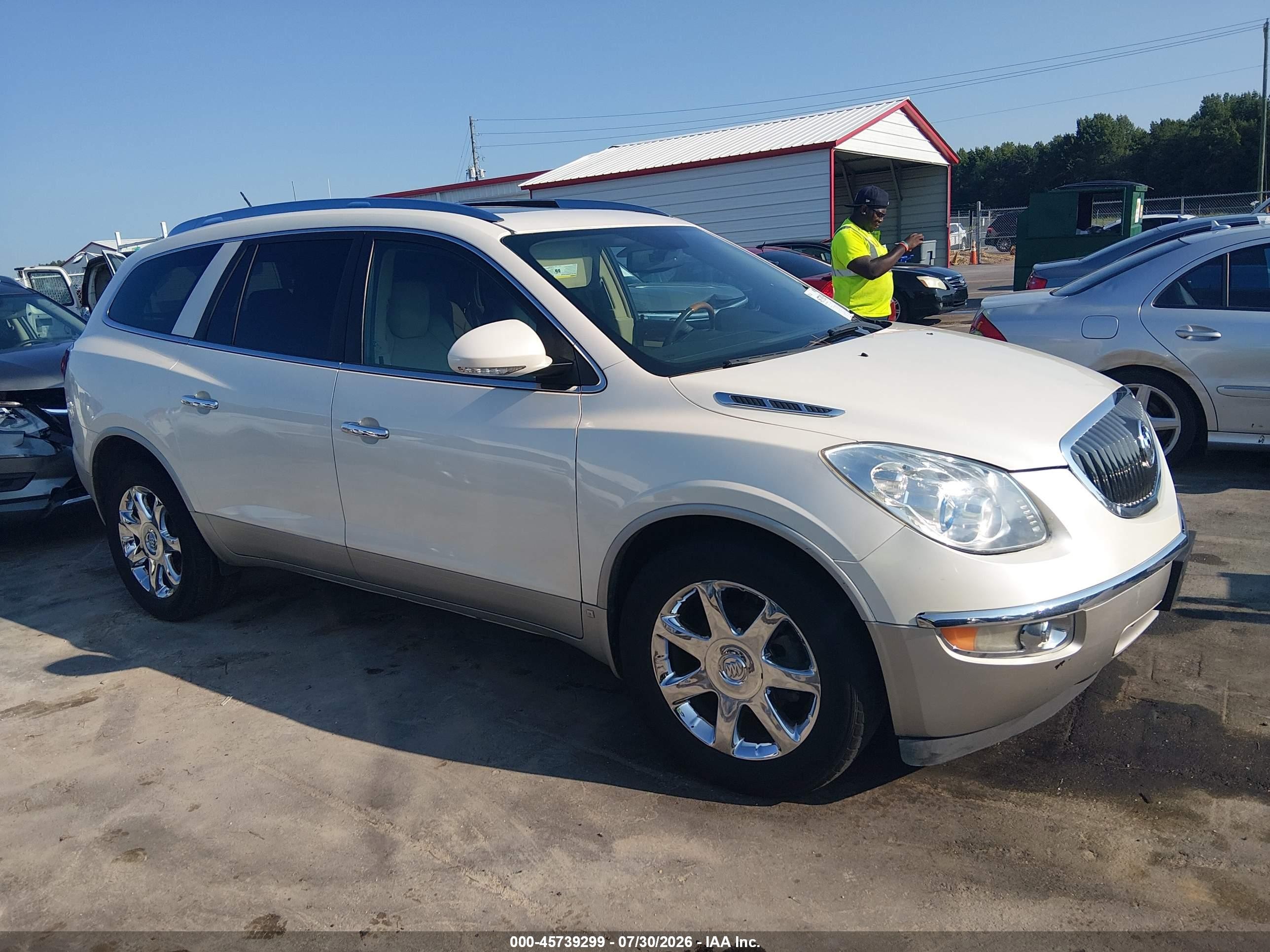 2010 Buick Enclave 1xl White vin: 5GALRBED7AJ144877