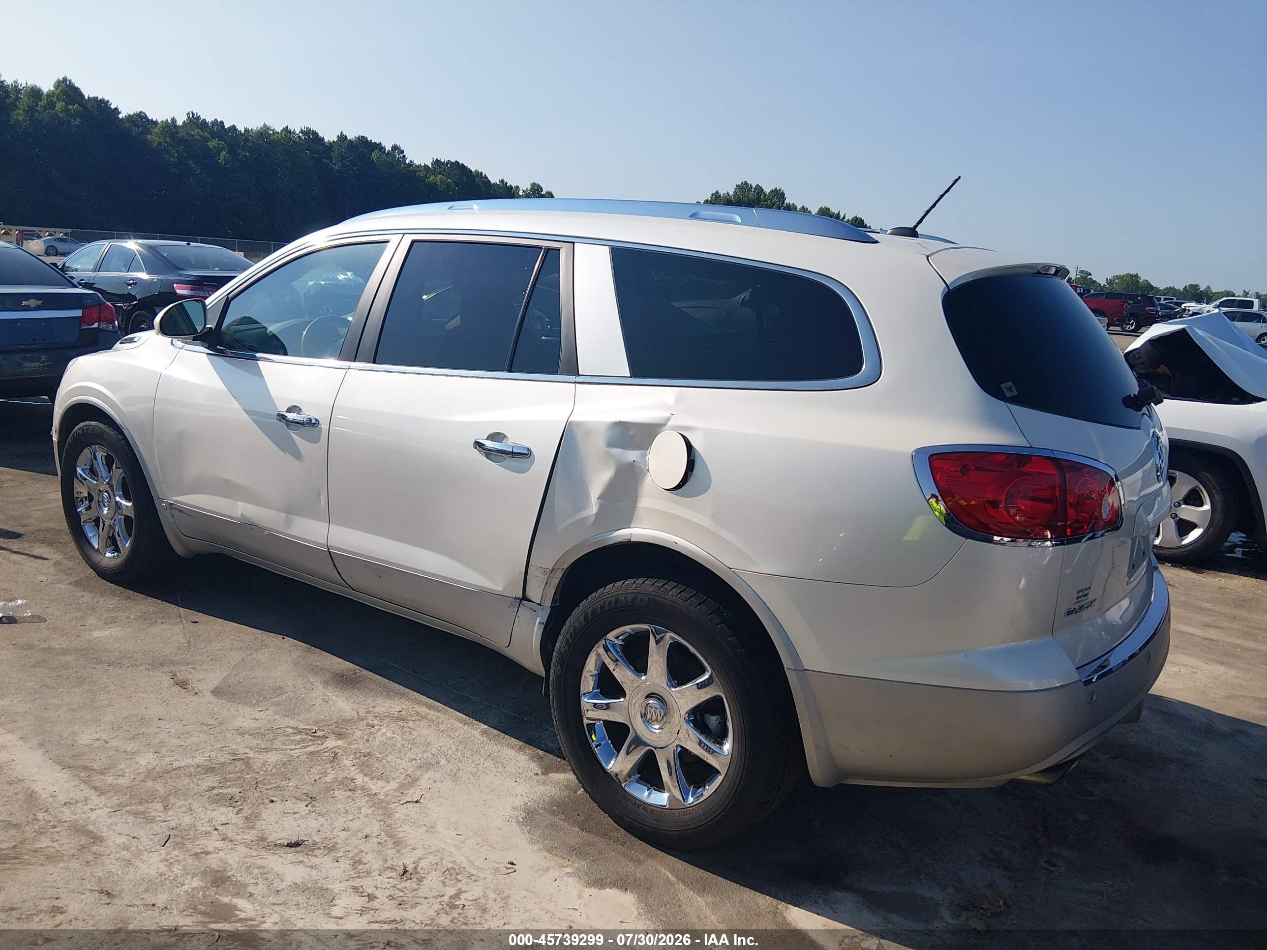 2010 Buick Enclave 1xl White vin: 5GALRBED7AJ144877