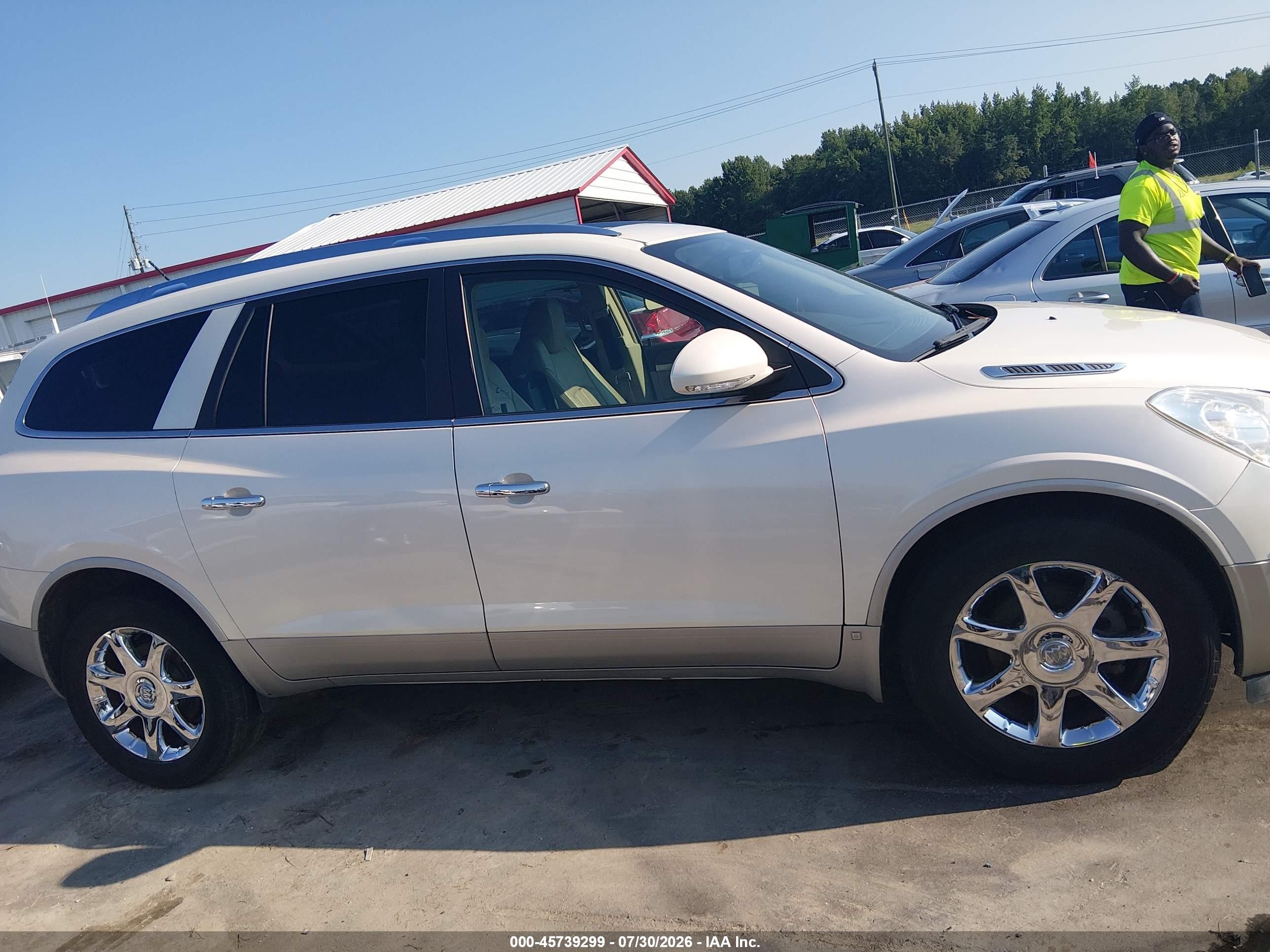 2010 Buick Enclave 1xl White vin: 5GALRBED7AJ144877