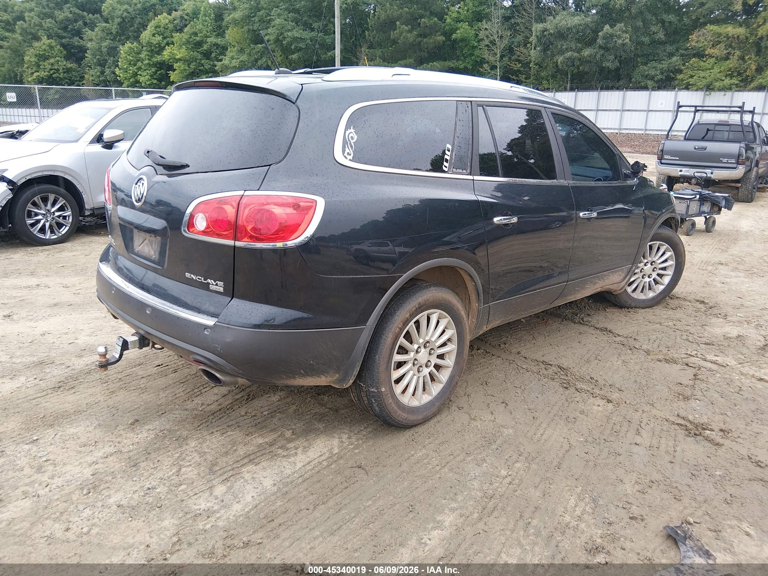 2010 Buick Enclave 1xl Black vin: 5GALRBED8AJ190332