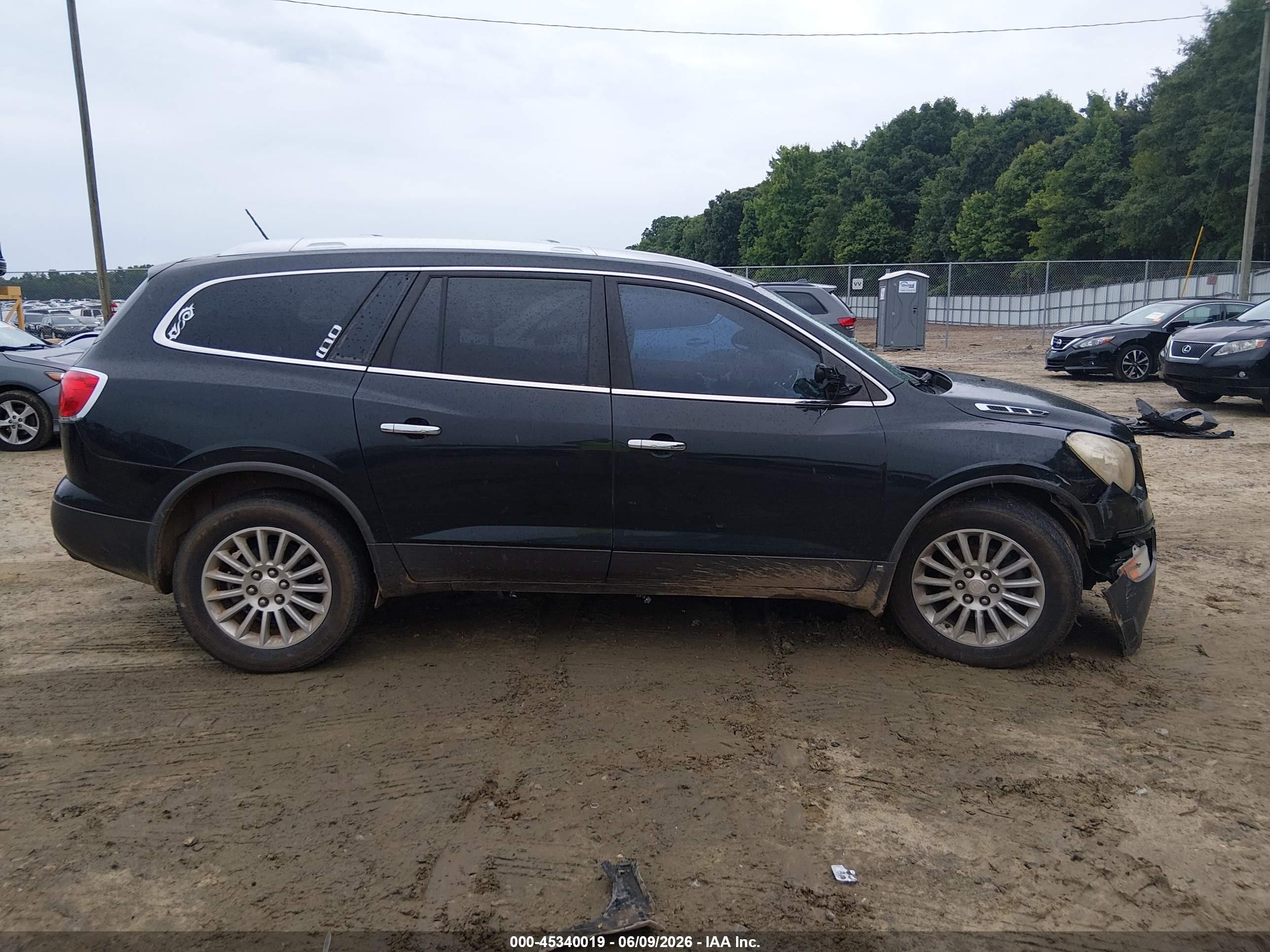 2010 Buick Enclave 1xl Black vin: 5GALRBED8AJ190332