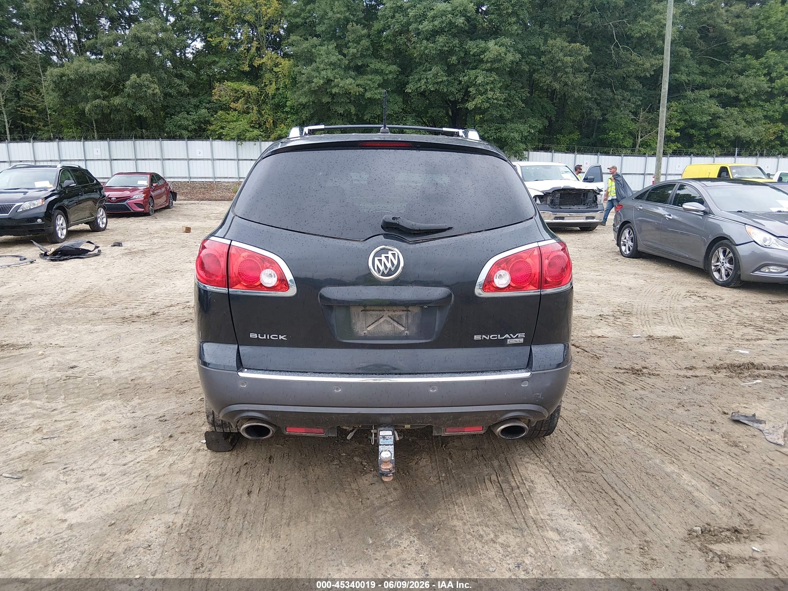2010 Buick Enclave 1xl Black vin: 5GALRBED8AJ190332