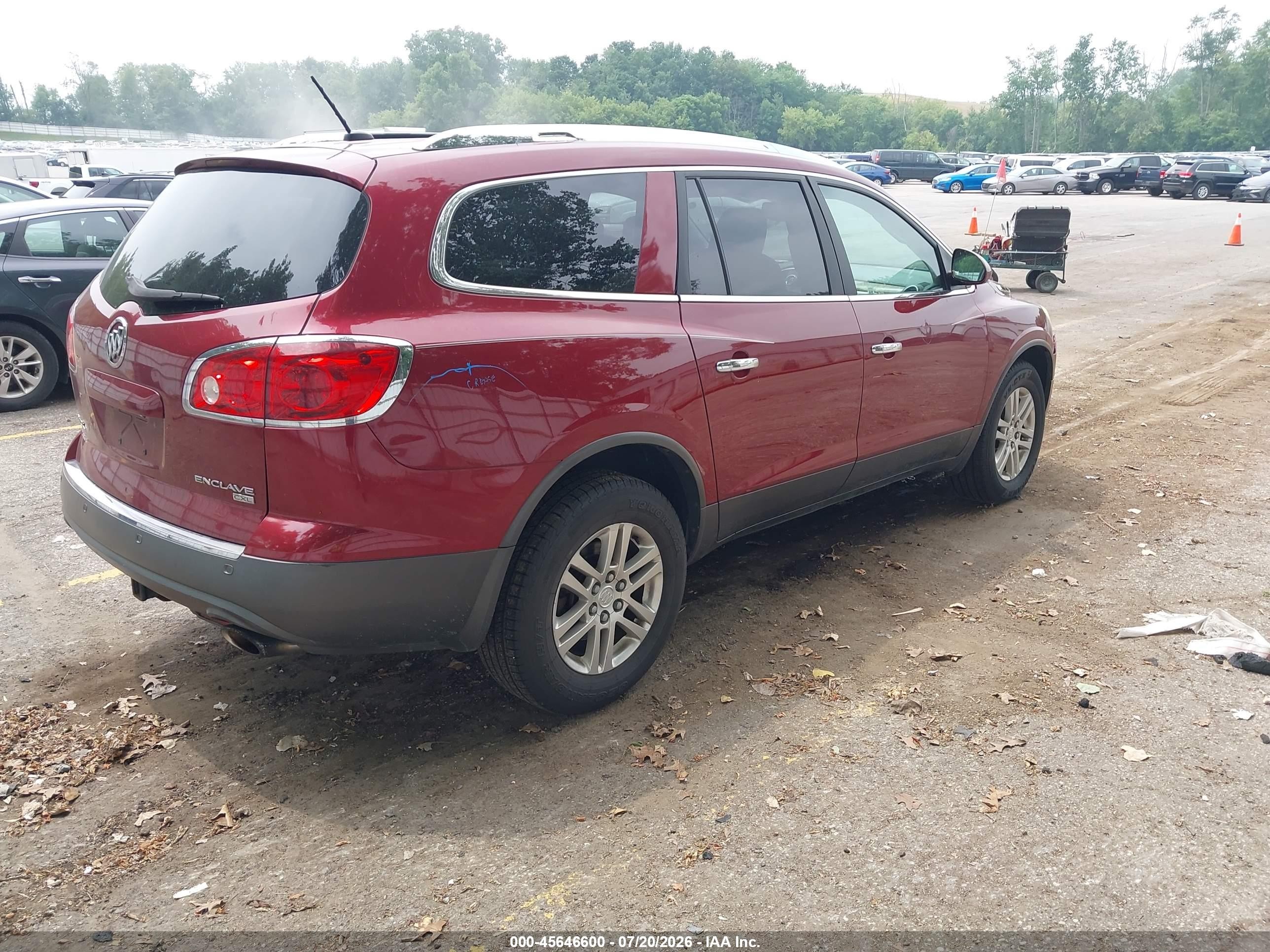 2010 Buick Enclave 1xl Red vin: 5GALRBED8AJ253249