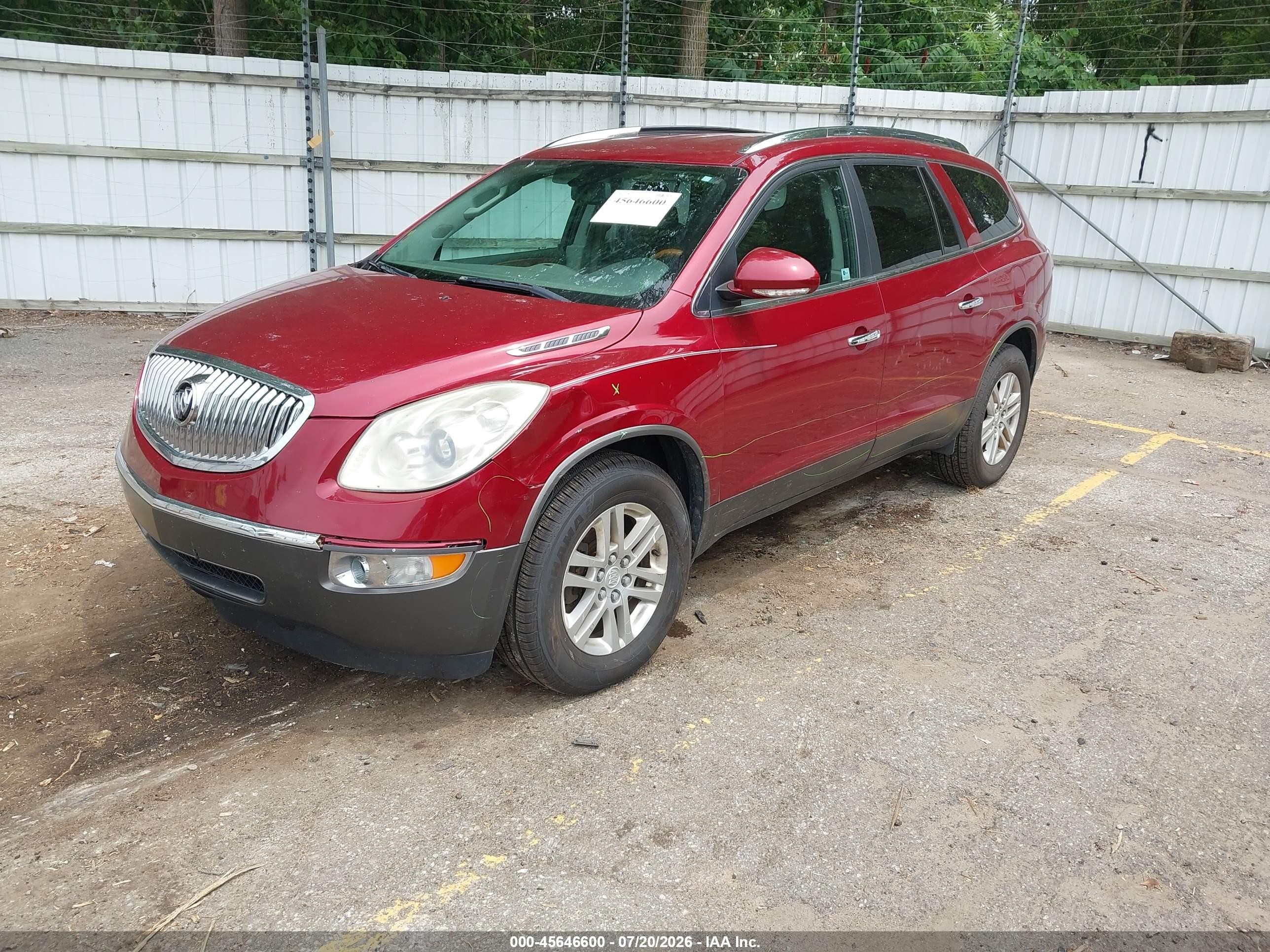 2010 Buick Enclave 1xl Red vin: 5GALRBED8AJ253249