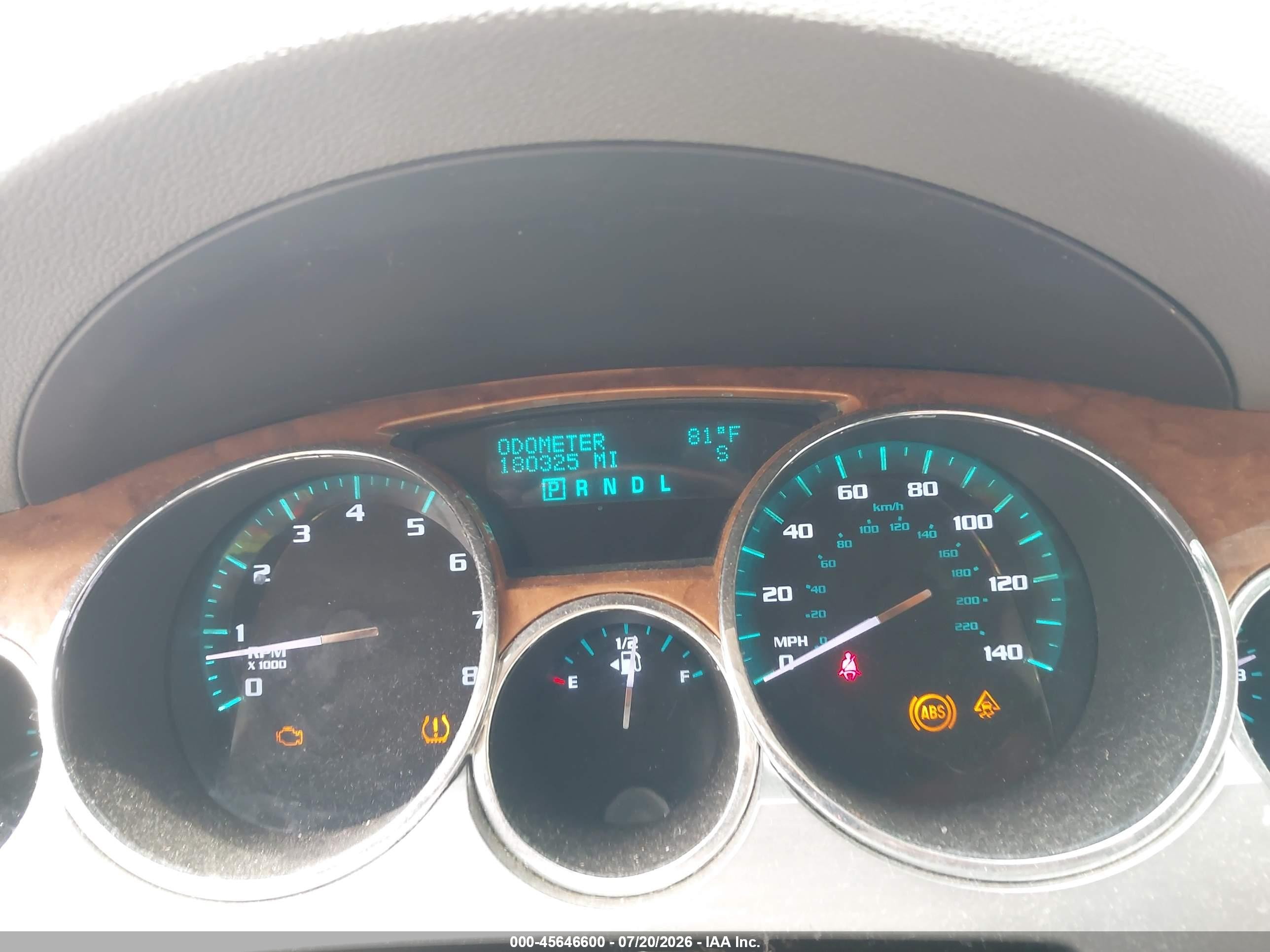 2010 Buick Enclave 1xl Red vin: 5GALRBED8AJ253249