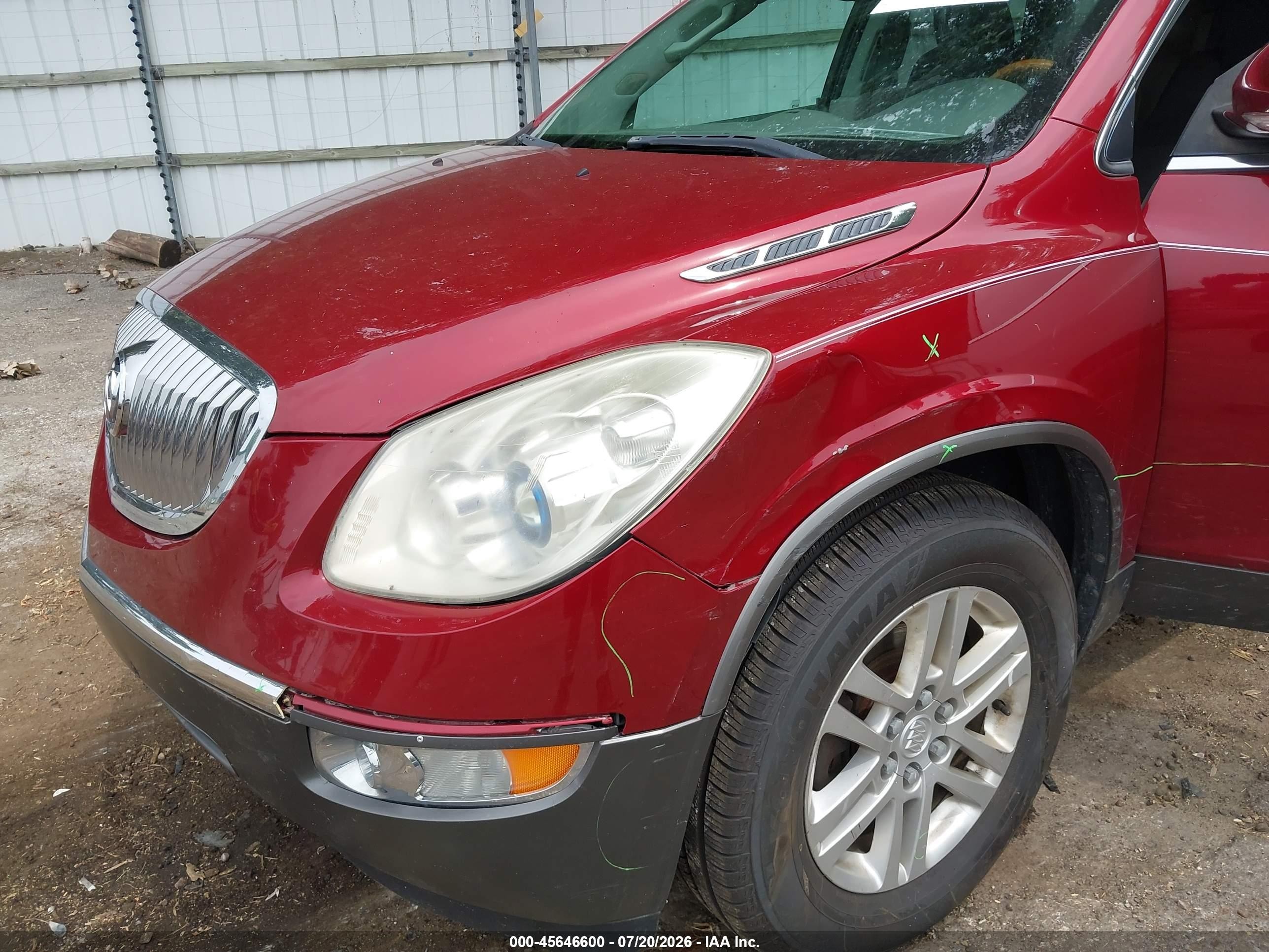 2010 Buick Enclave 1xl Red vin: 5GALRBED8AJ253249