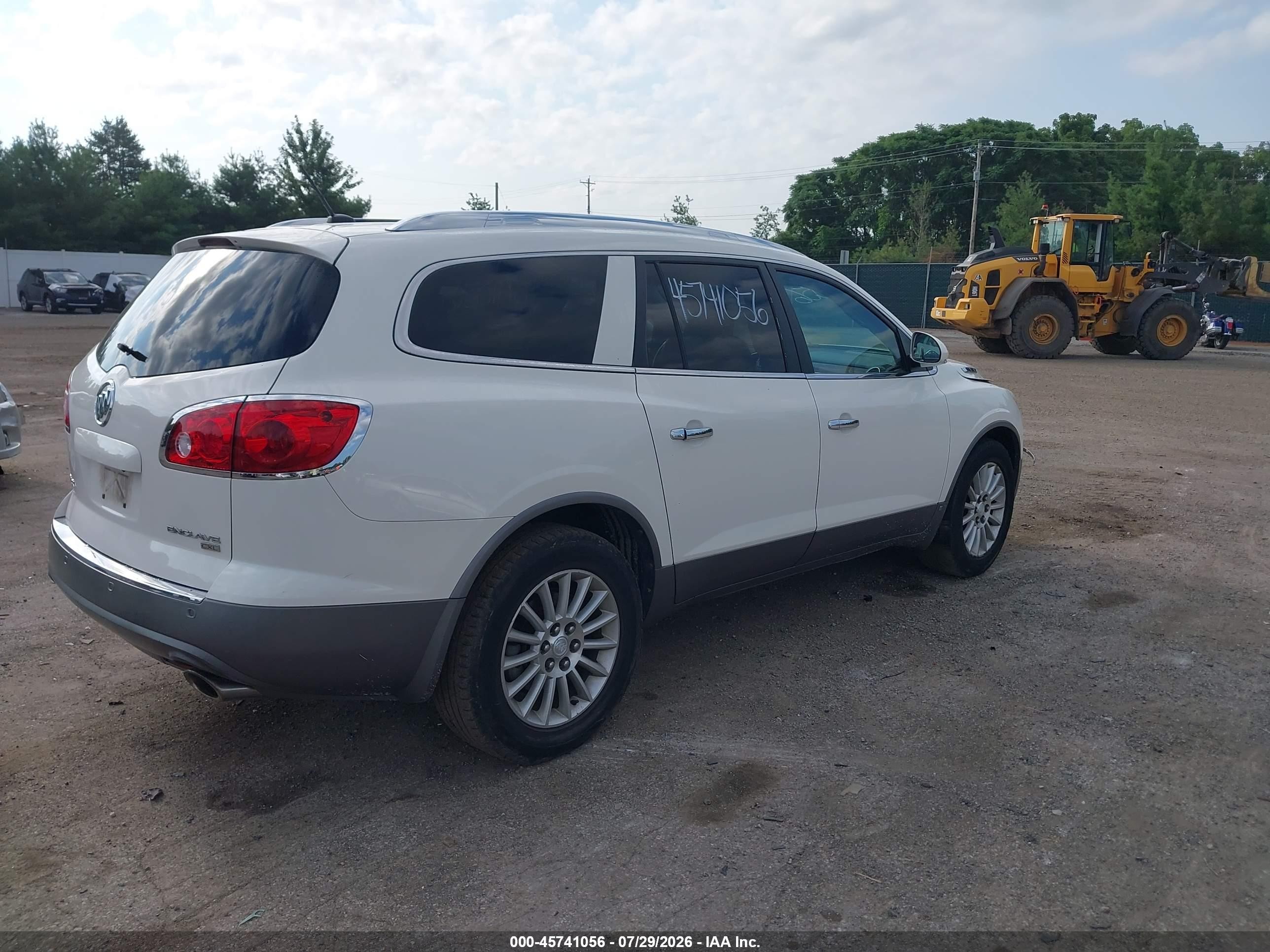 2010 Buick Enclave 1xl White vin: 5GALRBED9AJ122475