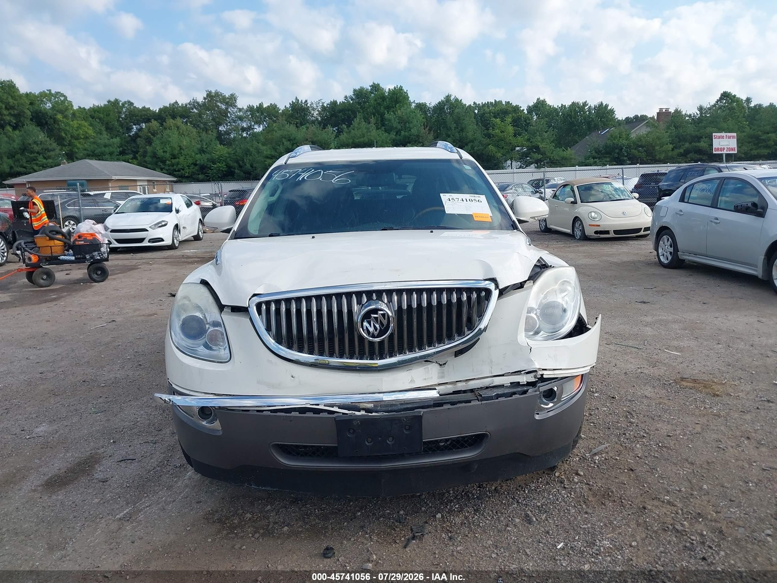 2010 Buick Enclave 1xl White vin: 5GALRBED9AJ122475