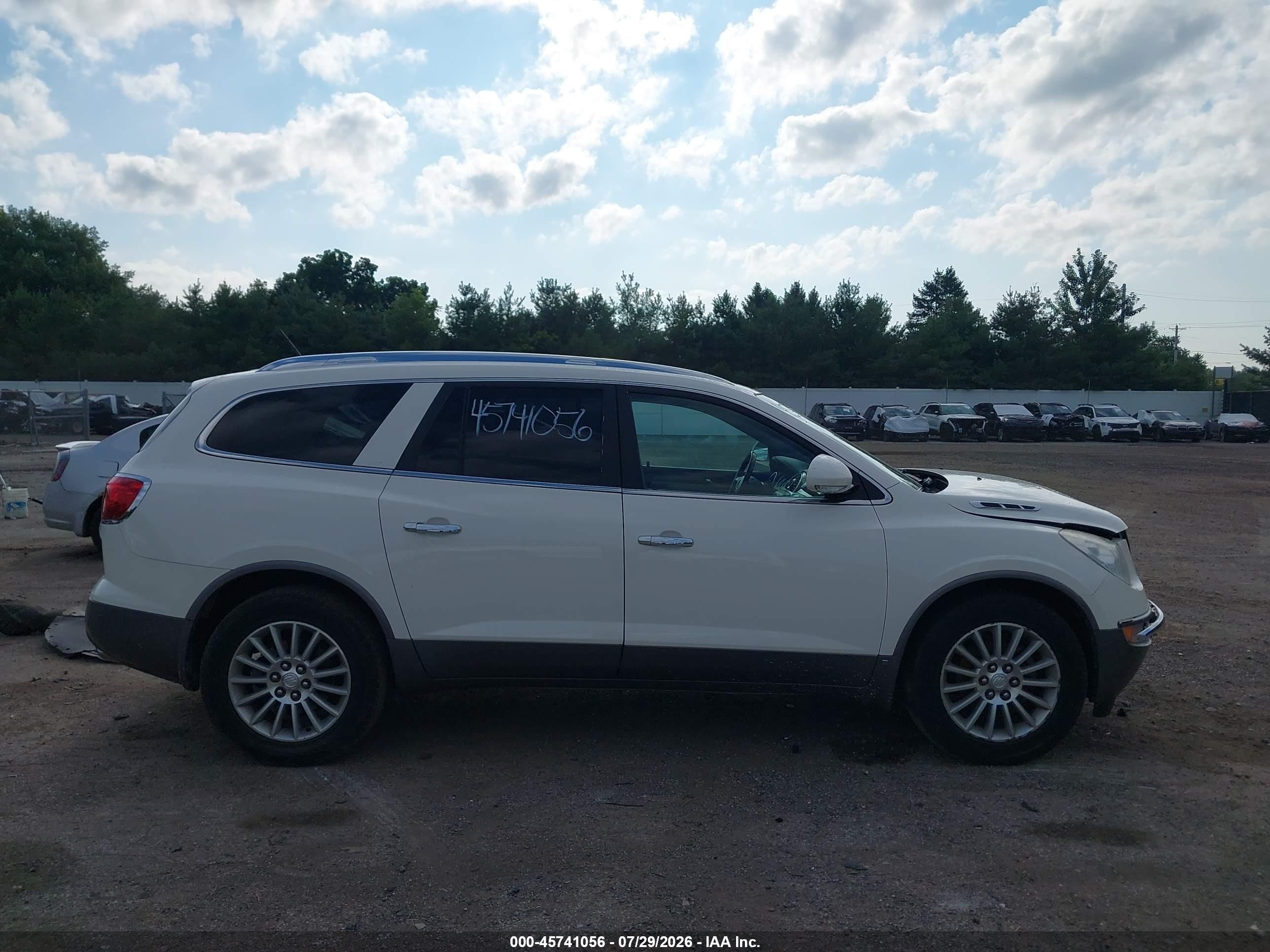 2010 Buick Enclave 1xl White vin: 5GALRBED9AJ122475