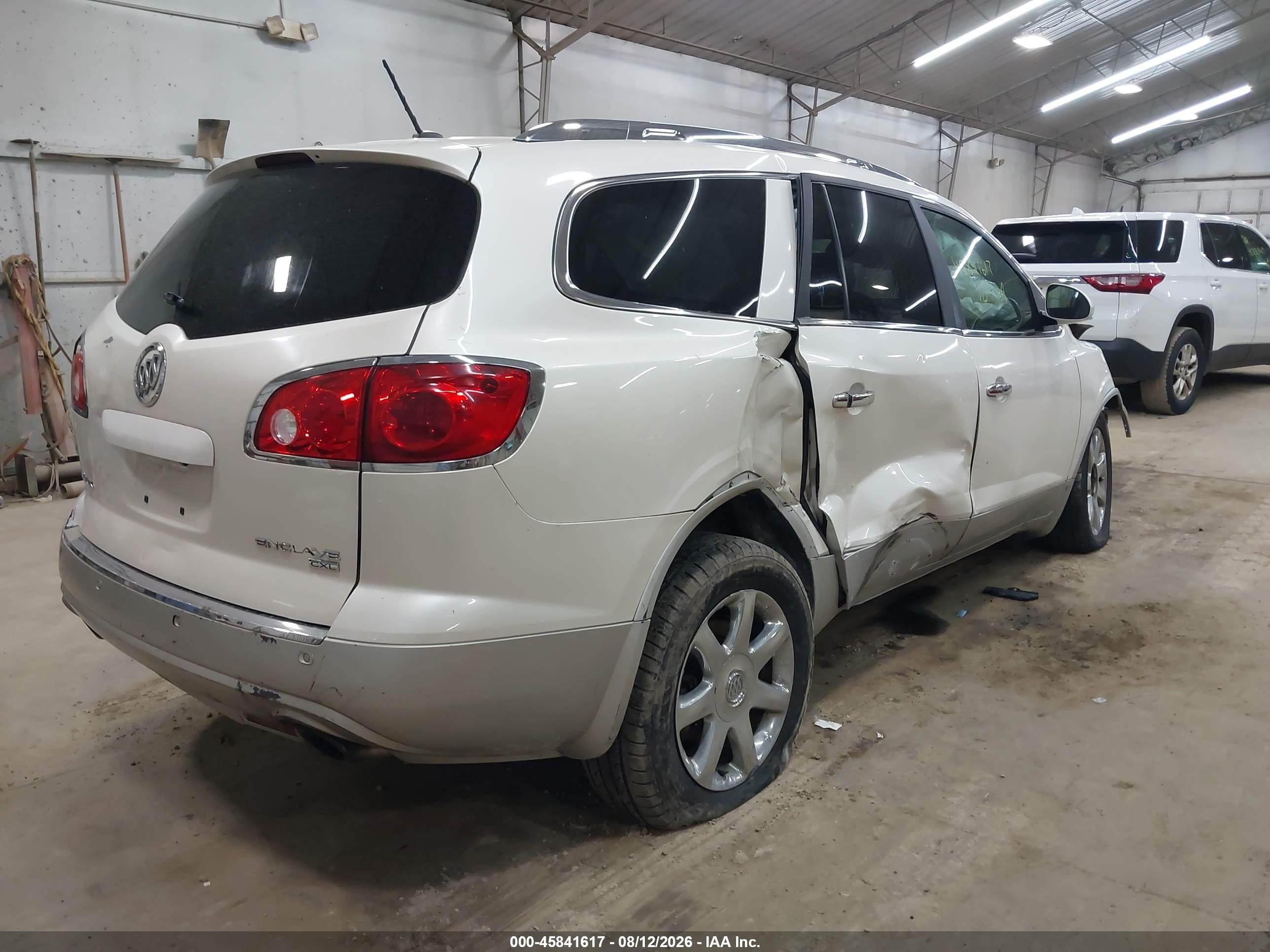 2010 Buick Enclave 1xl White vin: 5GALRBED9AJ198391