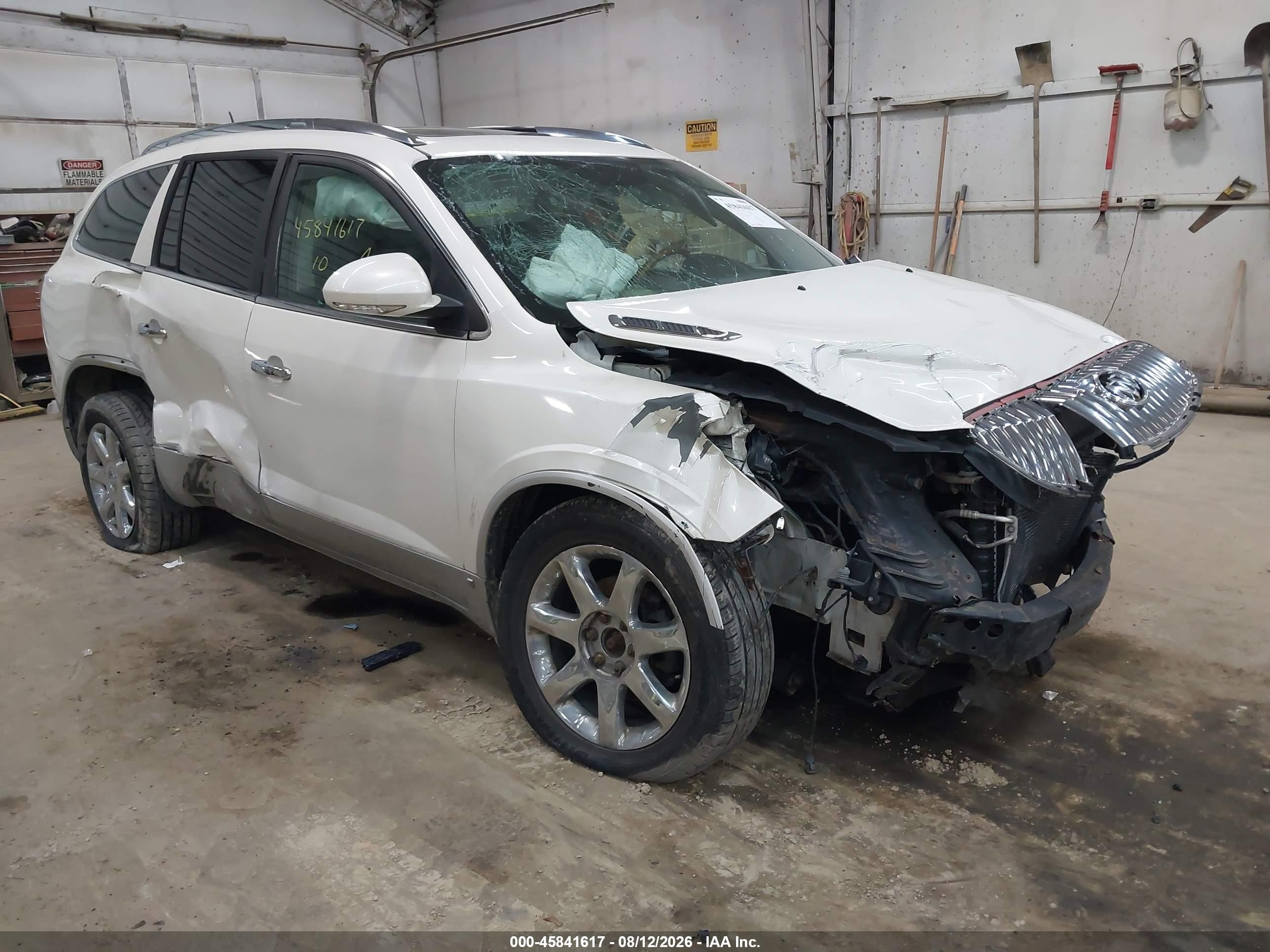 2010 Buick Enclave 1xl White vin: 5GALRBED9AJ198391