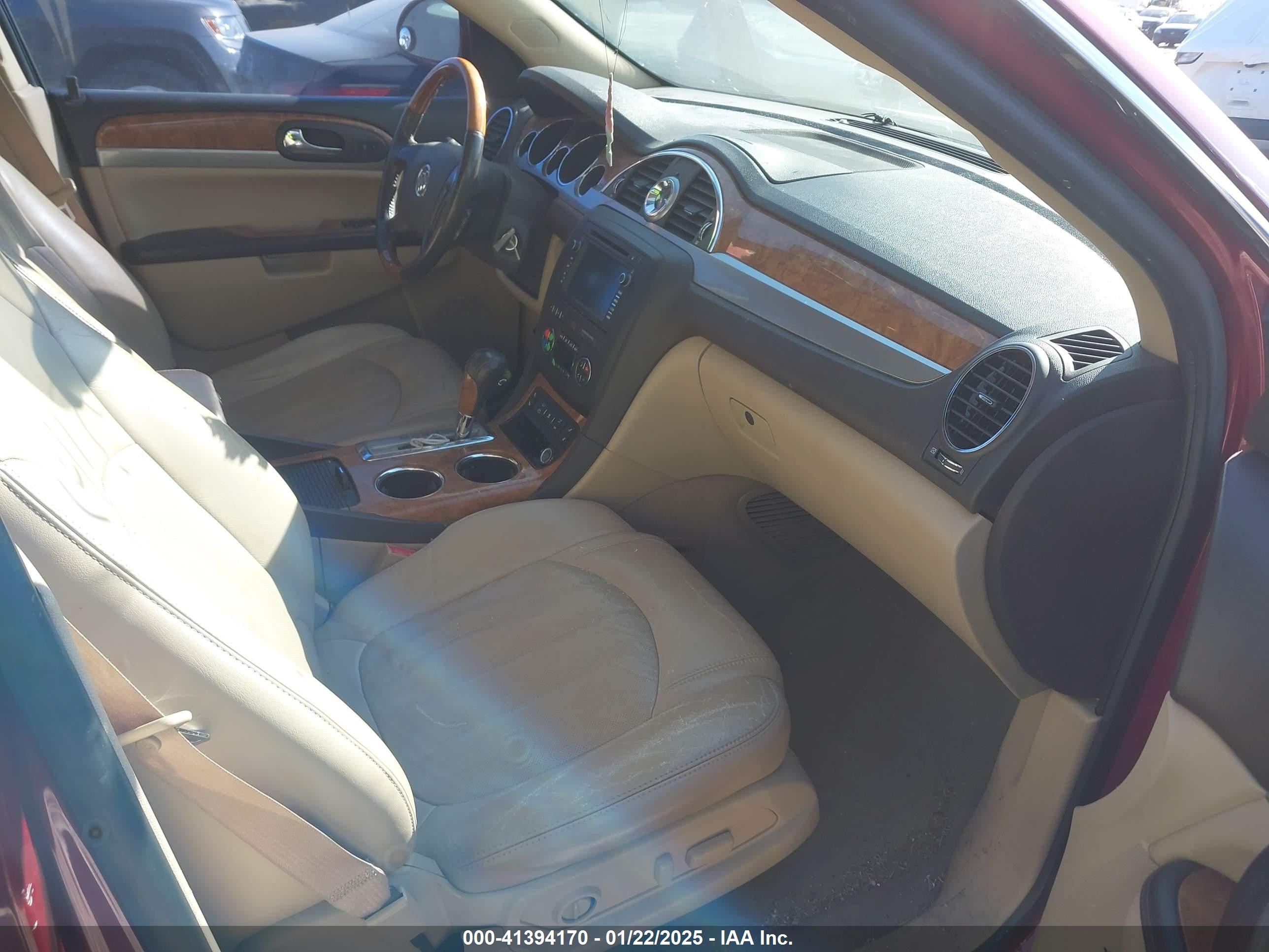 2010 Buick Enclave 1xl Burgundy vin: 5GALRBED9AJ243734