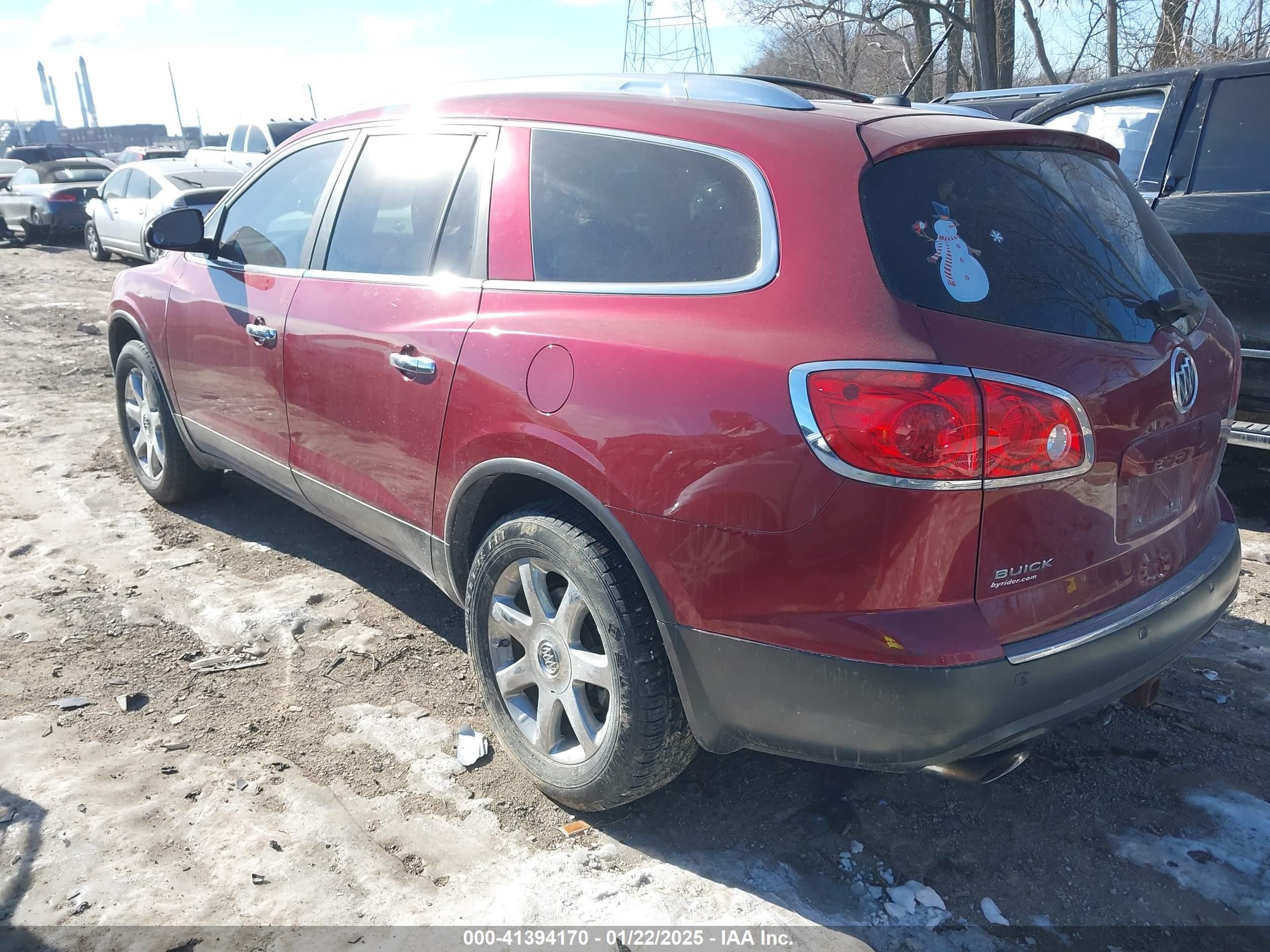 2010 Buick Enclave 1xl Burgundy vin: 5GALRBED9AJ243734