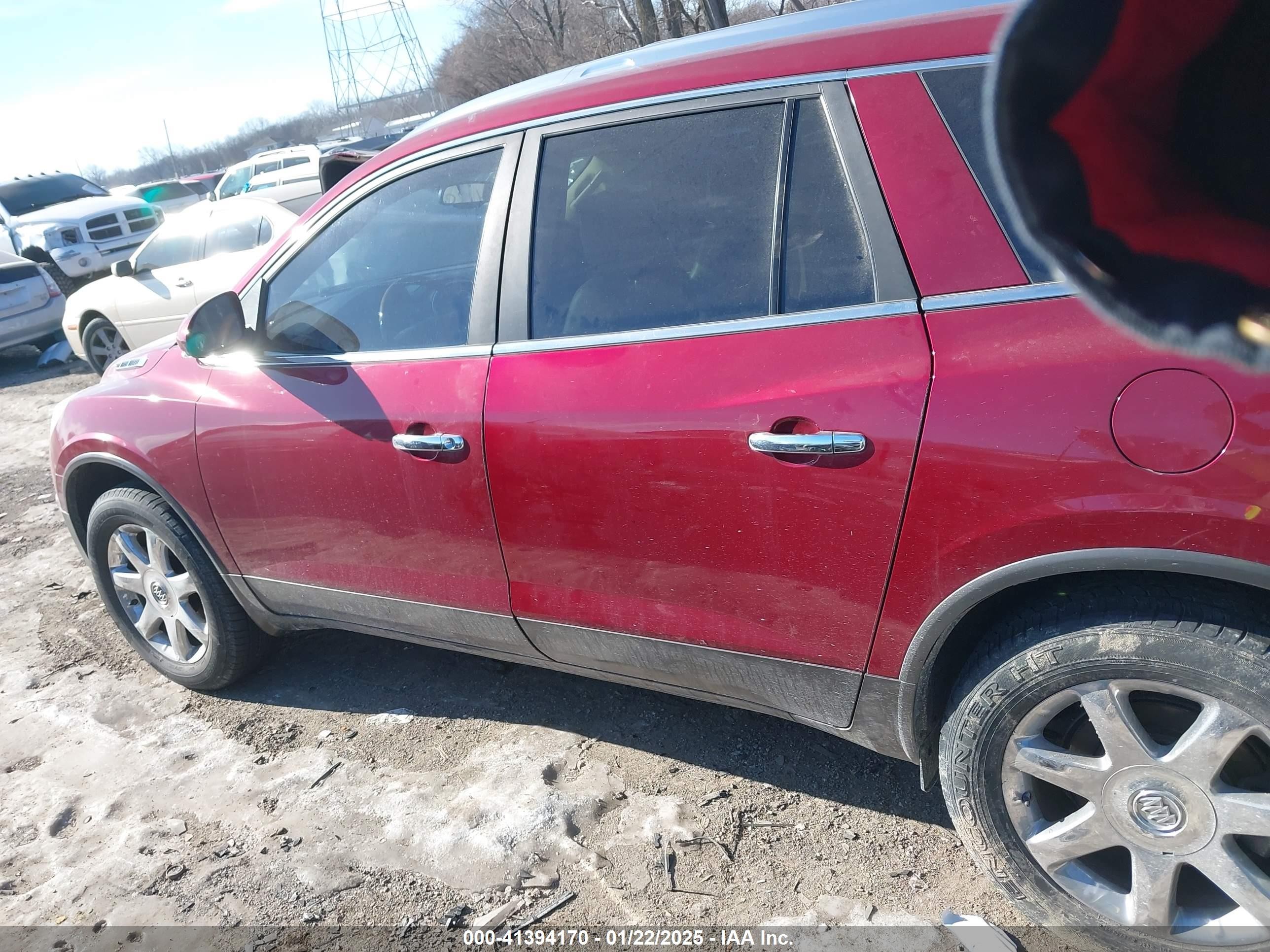 2010 Buick Enclave 1xl Burgundy vin: 5GALRBED9AJ243734