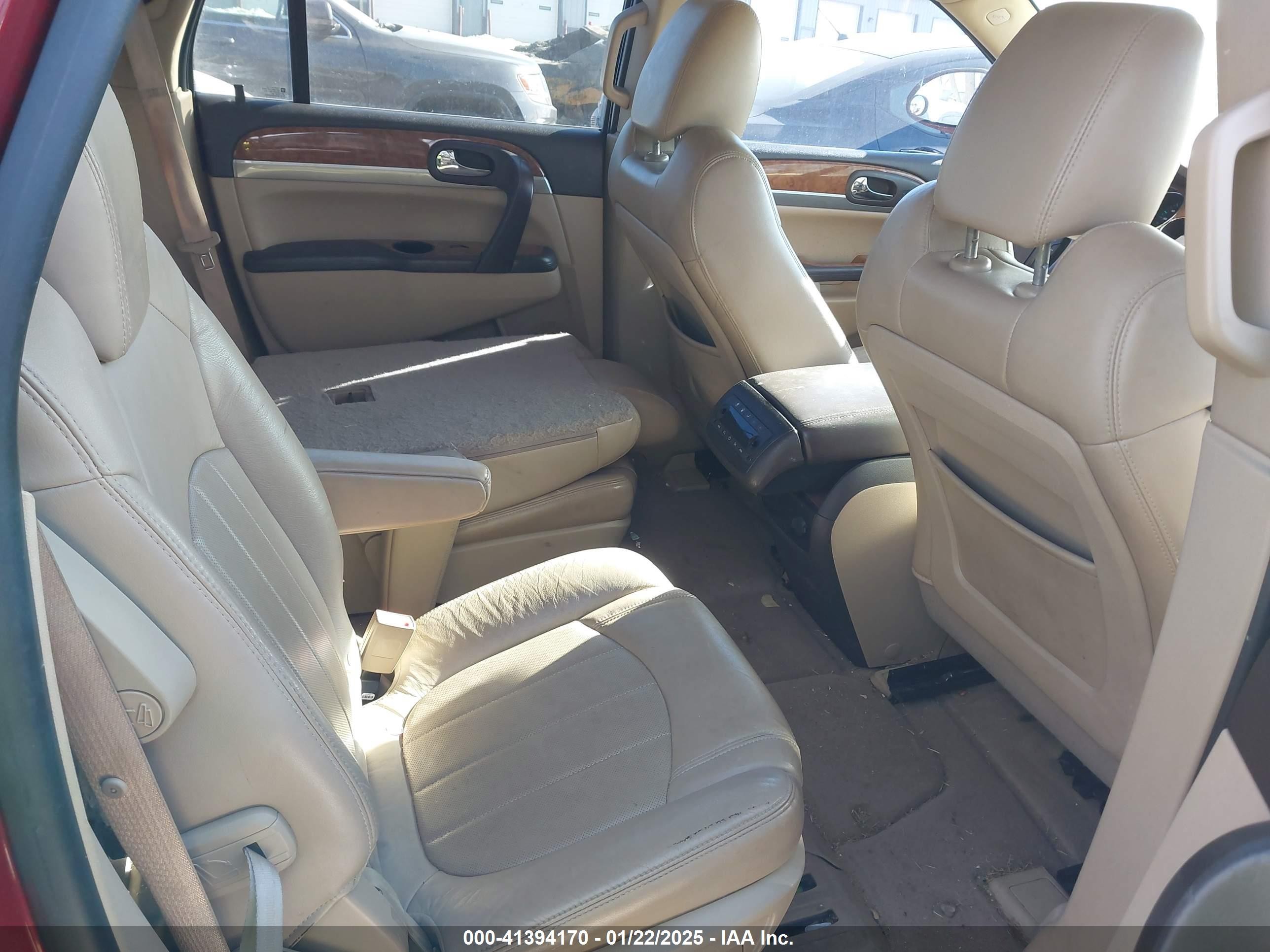 2010 Buick Enclave 1xl Burgundy vin: 5GALRBED9AJ243734